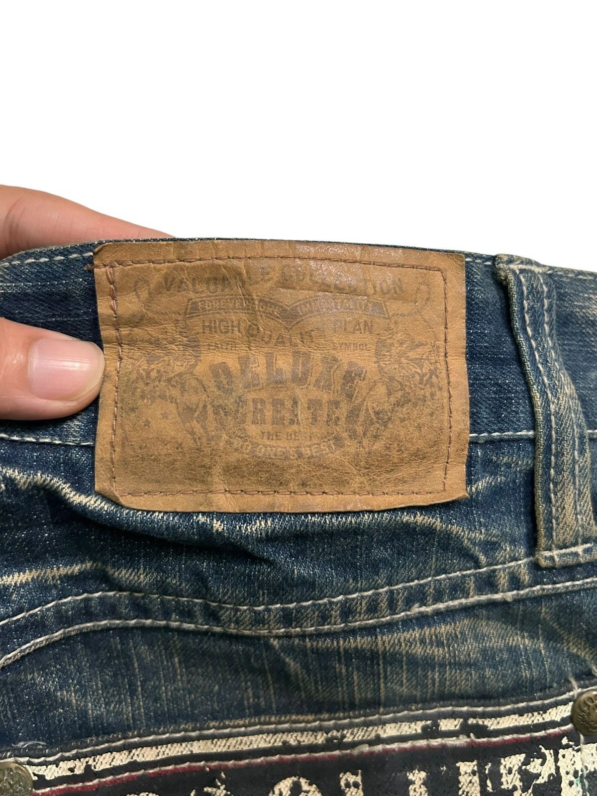 If Six Was Nine × Japanese Brand × Le Grande Bleu (L.G.B.) Japanese Punk Bondage Distressed Style Short Denim Rare ☠️☠️🎌🎌 Size US 34 / EU 50 - 16 Thumbnail