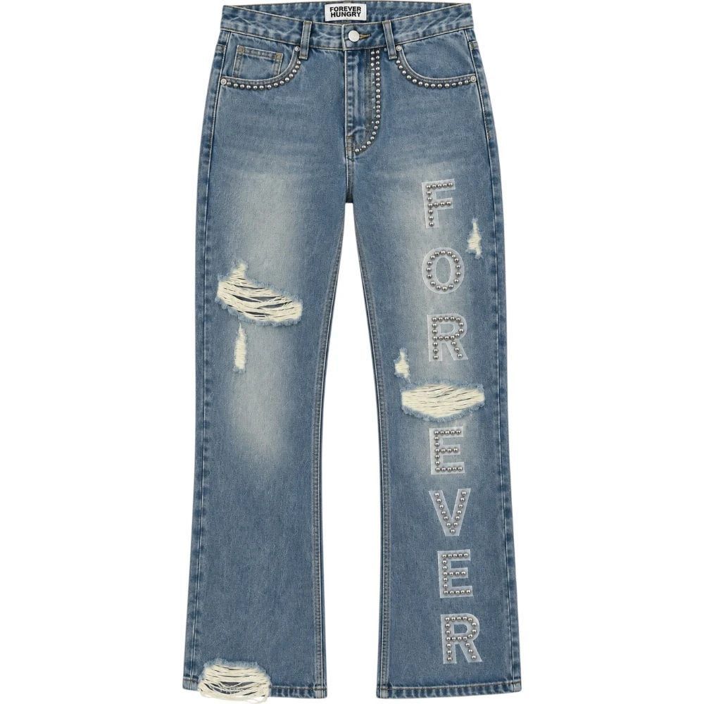 Forever Hungry Light Blue Denim Jeans, Men's (Size 36)