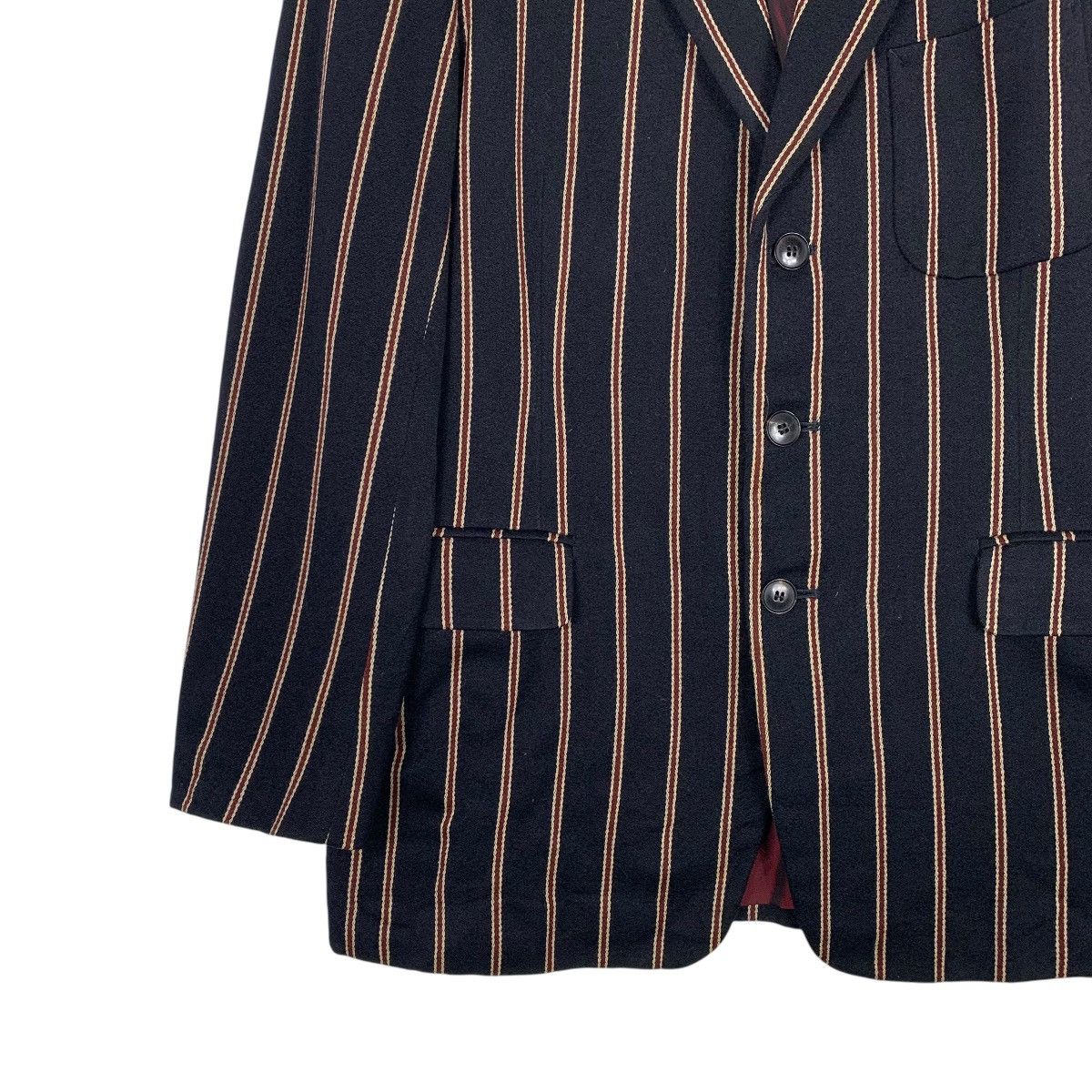 Japanese Brand Rupert By Atsuki Onishi Stripe Casual Jacket Size US M / EU 48-50 / 2 - 3 Thumbnail
