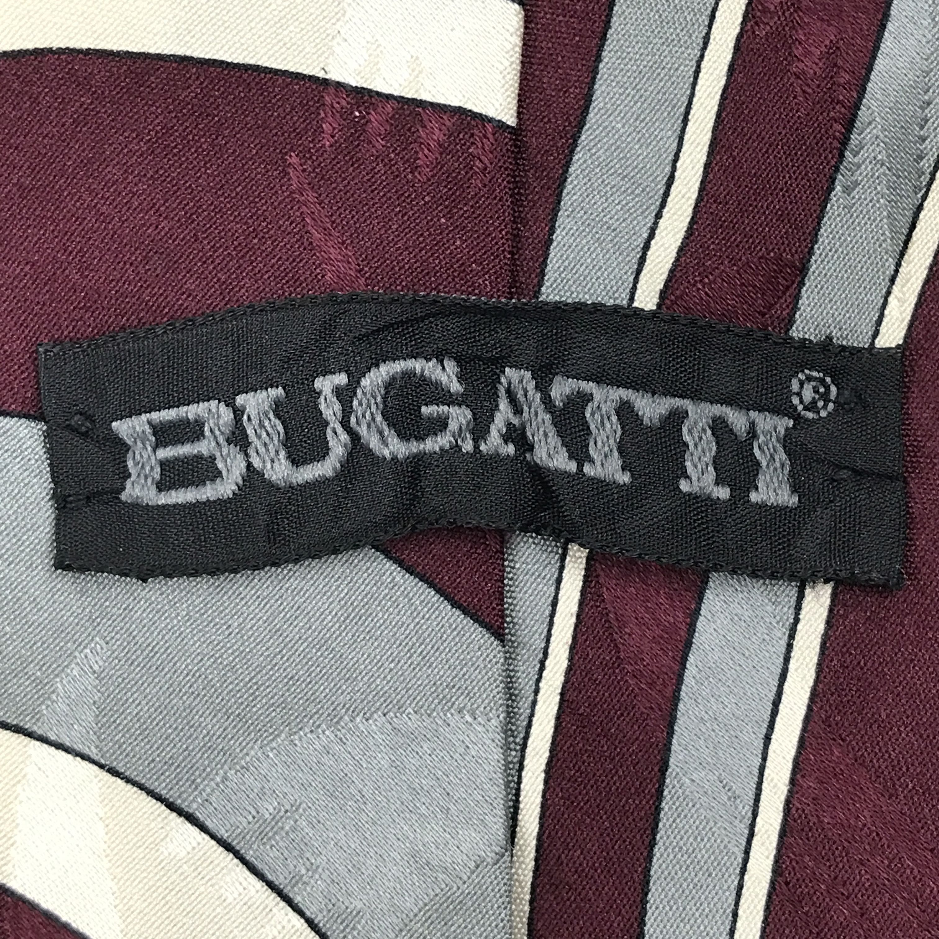 Bugatti × Designer × Vintage Vintage Bugatti Silk Necktie Size ONE SIZE - 8 Thumbnail
