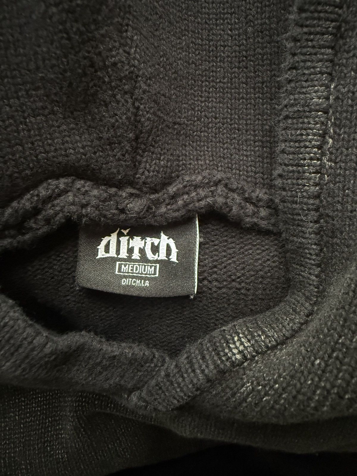 Other Ditch Black knit hoodie Size US M / EU 48-50 / 2 - 3 Thumbnail