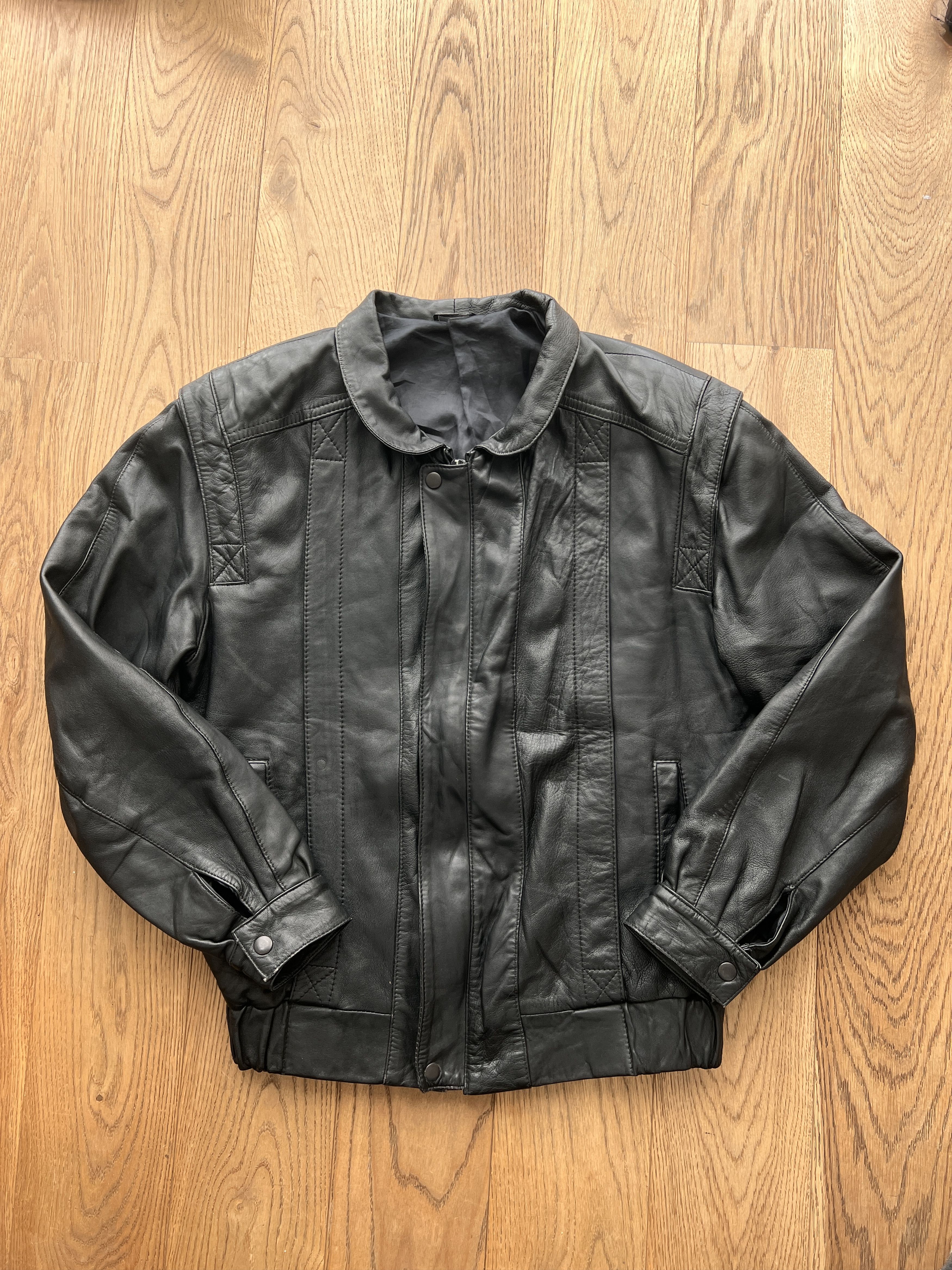 If Six Was Nine Rick Owens Yohji Yamamoto vibe vintage leather bomber jacket Size US M / EU 48-50 / 2 - 5 Thumbnail