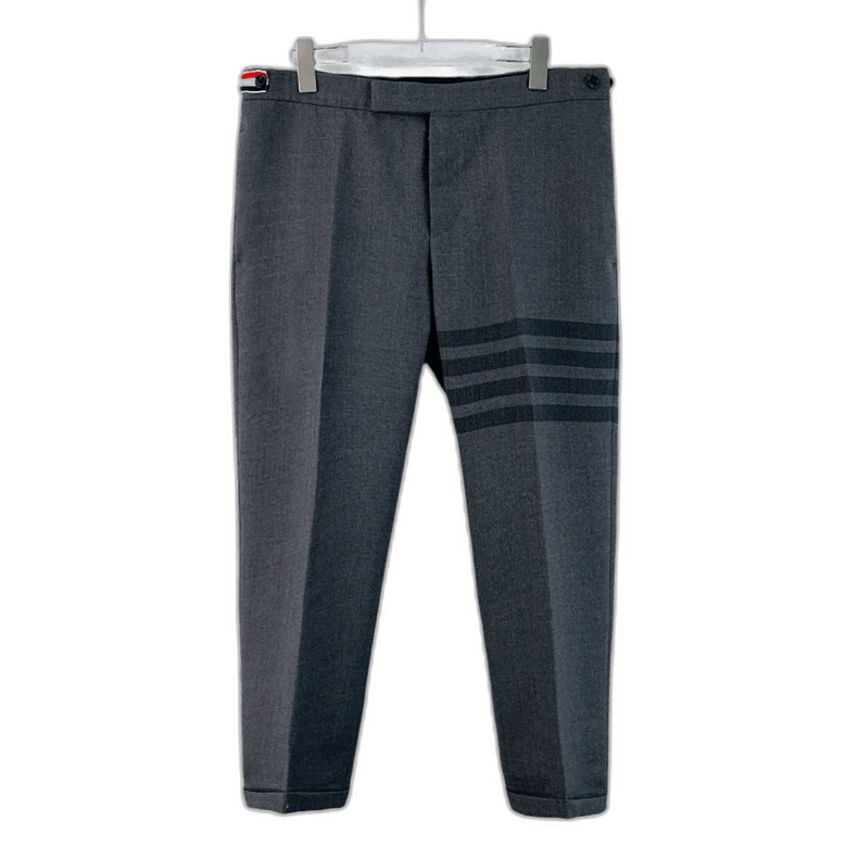 Thom Browne Thom Browne Gray Wool Casual Pants Size 3 Size US 26 / EU 42 - 1 Thumbnail