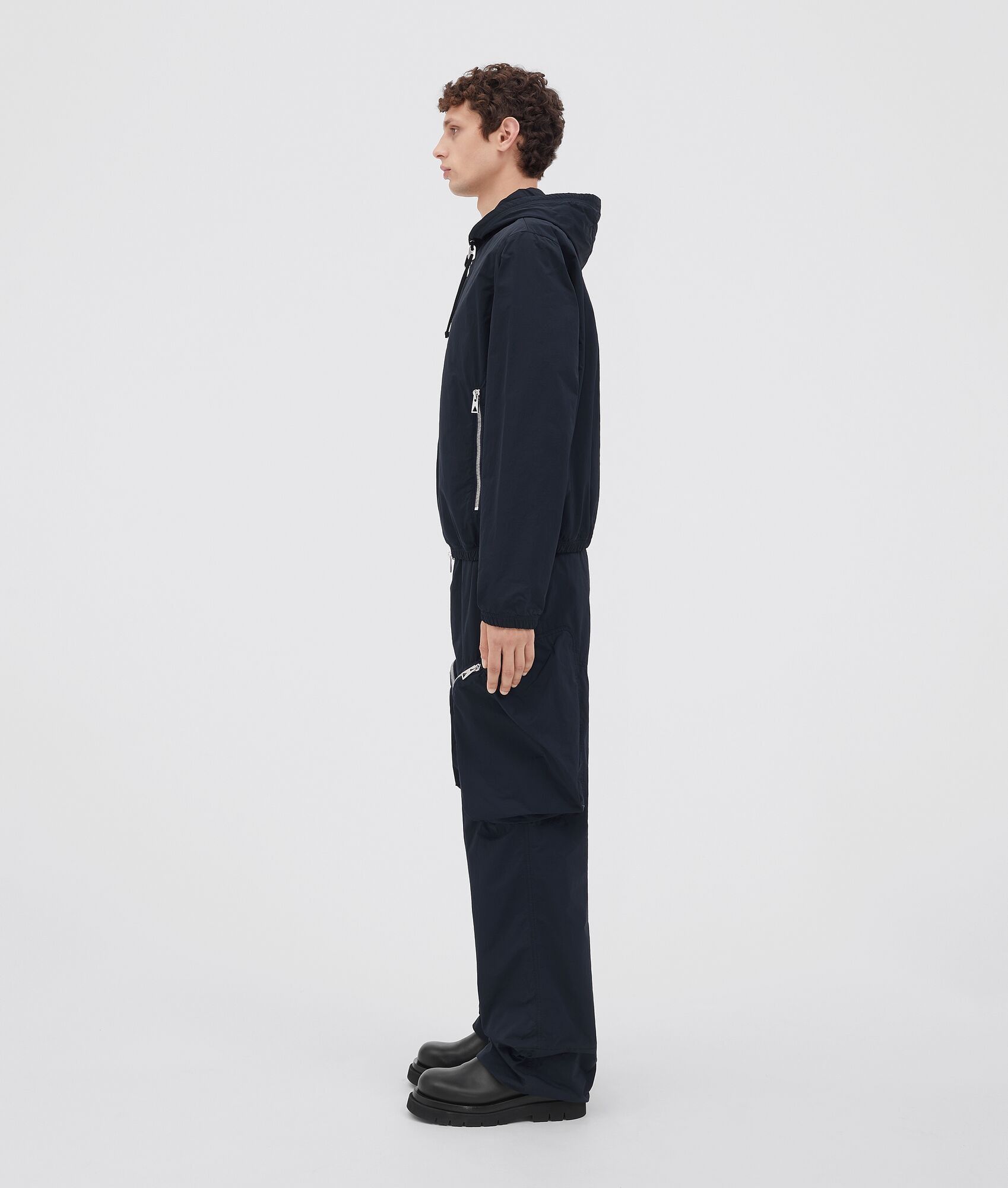 Bottega Veneta o1w1db10525 Technical Nylon Hooded Jacket in Dark Navy Size US XL / EU 56 / 4 - 2 Thumbnail