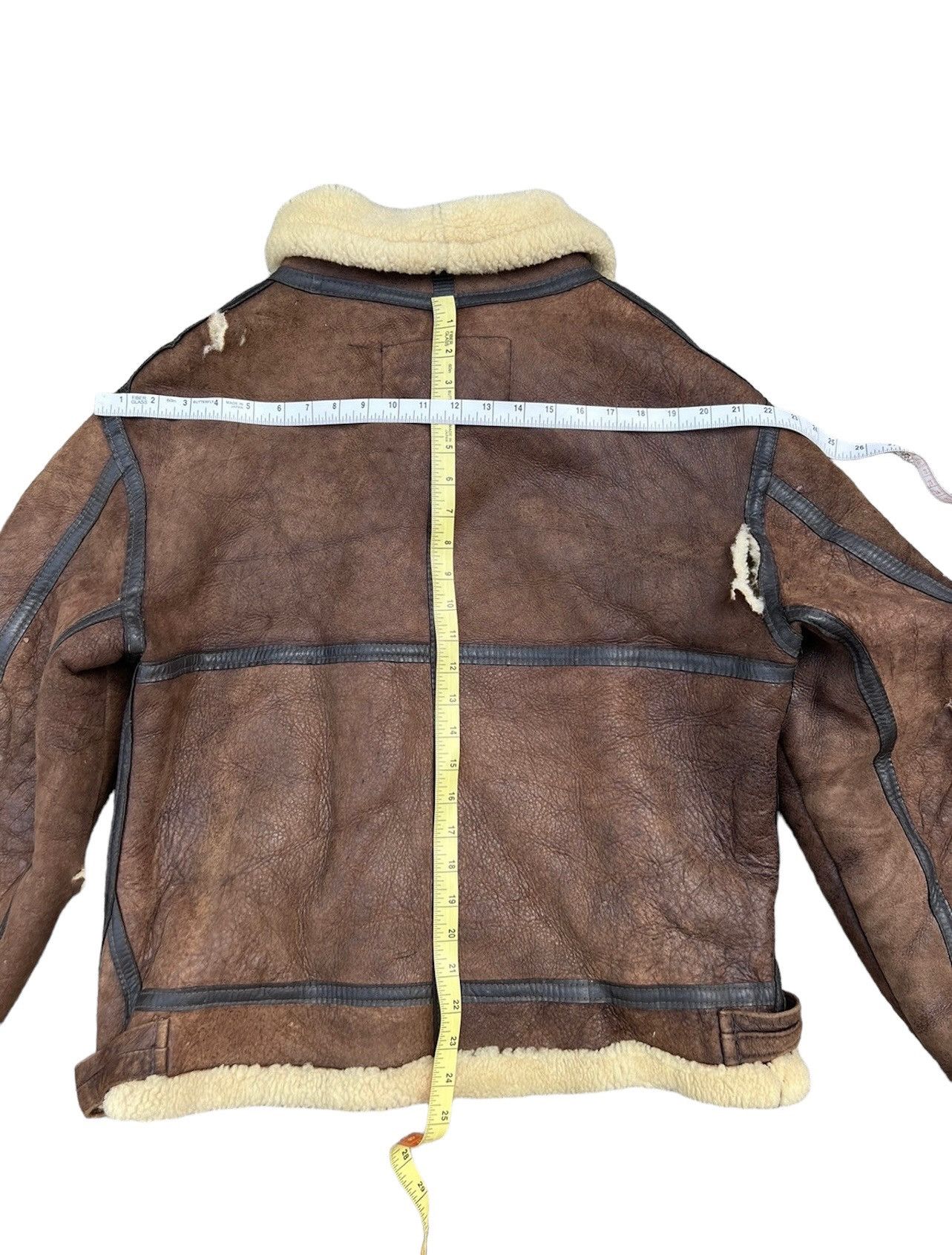 Leather Vintage 80s Tanco Made in Usa Shearling Distress B3 Jacket Size US M / EU 48-50 / 2 - 5 Thumbnail