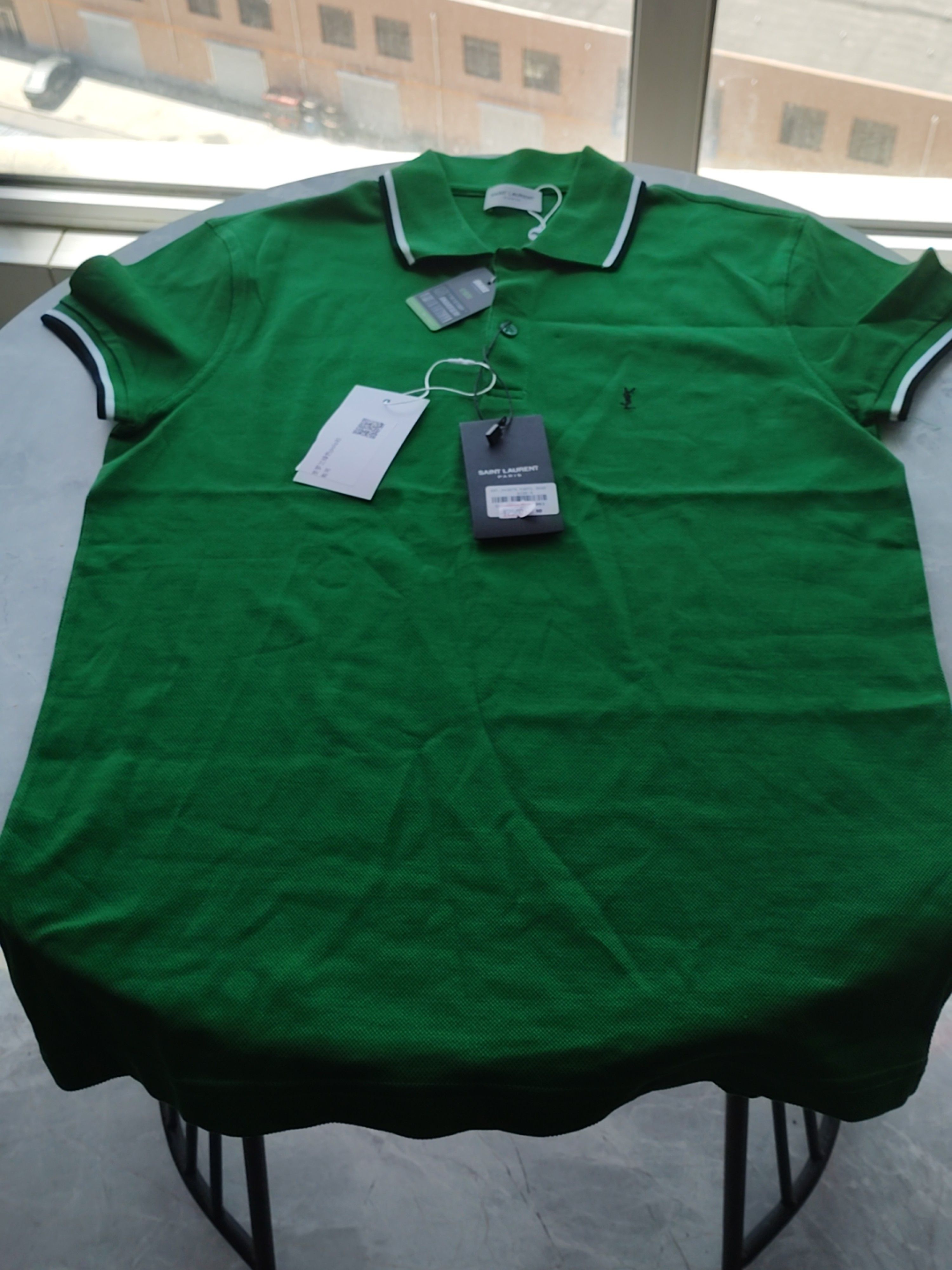 Saint Laurent Paris Saint Laurent Embroidered Logo Polo Shirt Size S Size US S / EU 44-46 / 1 - 1 Thumbnail