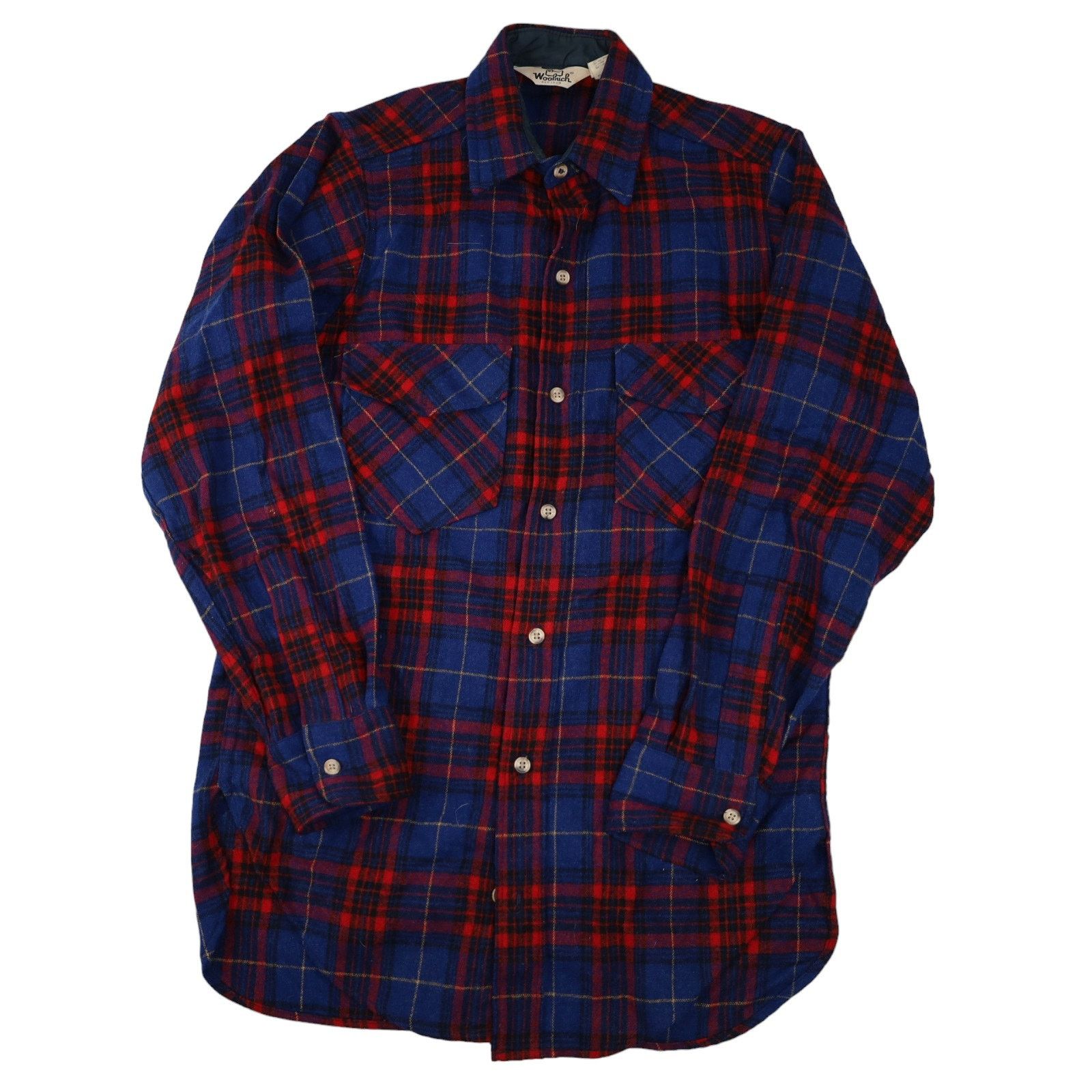 Vintage × Woolrich Woolen Mills Vintage Woolrich Plaid Check Wool Blend Button Down Shirt Size US S / EU 44-46 / 1 - 1 Thumbnail