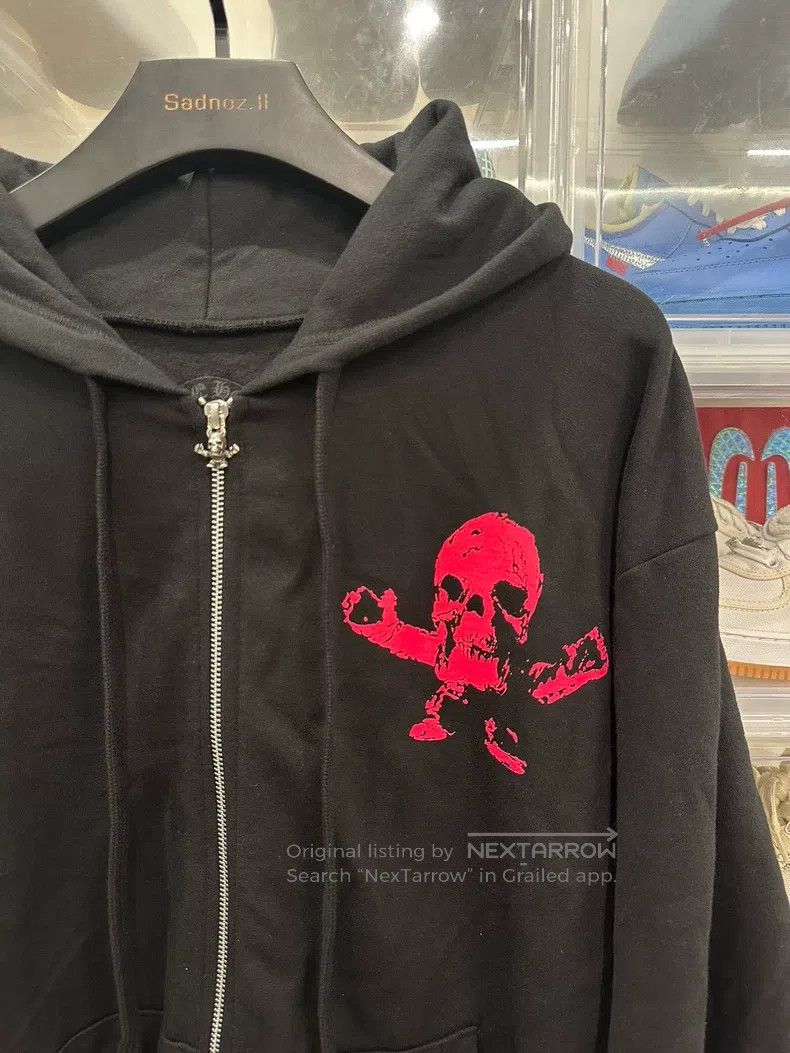 Chrome Hearts CHROME HEARTS Size L Black powder Foti skull zipper hoodie Size US L / EU 52-54 / 3 - 2 Thumbnail