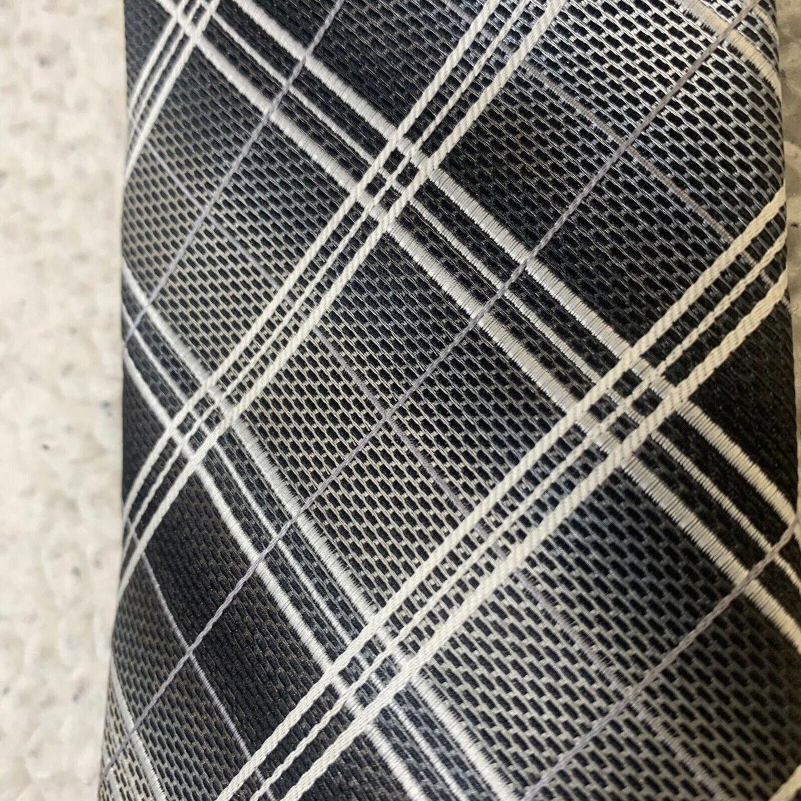 Other Valerio Garati Men's Plaid Tie Grey Black White Size ONE SIZE - 2 Thumbnail