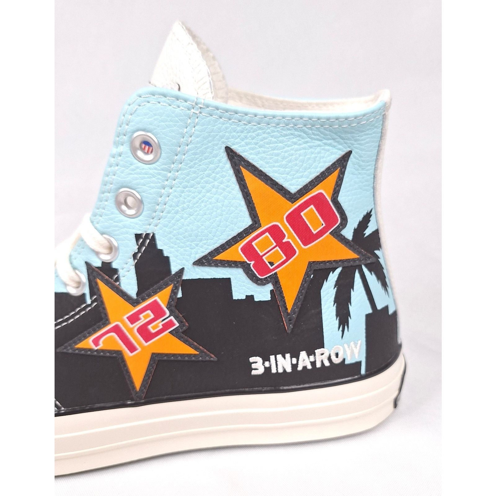 Converse Chinatown CONVERSE Lakers Poolside Hi-Top Leather Sneakers Size US 10.5 / EU 43-44 - 4 Thumbnail