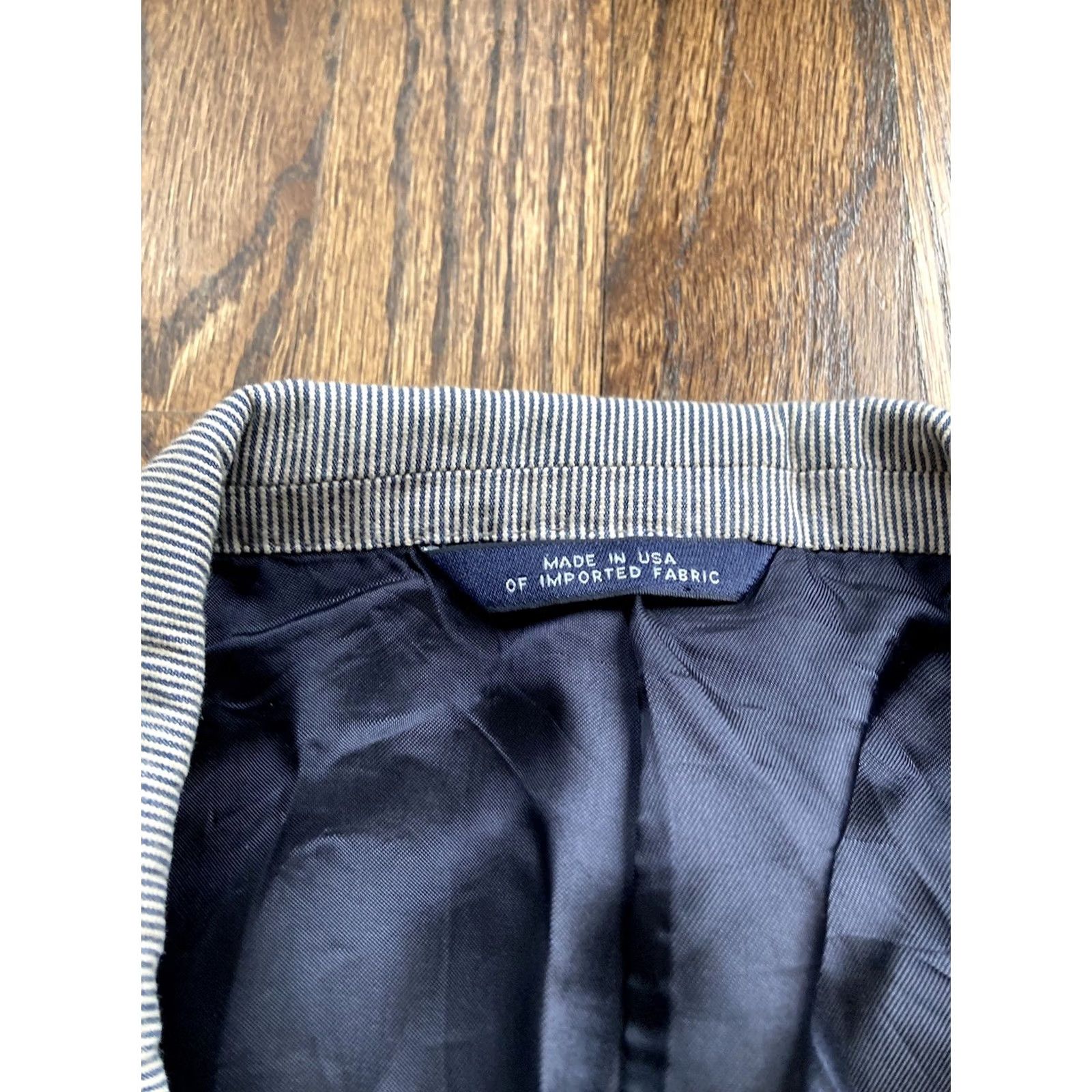 Brooks Brothers Brooks Brothers 2 Pieces Suit Mens 45R Jacket 38x30 Pants Stripe Cotton Multicolor Notch Lapel Two-Button Front Classic Mens Size 48R - 7 Thumbnail