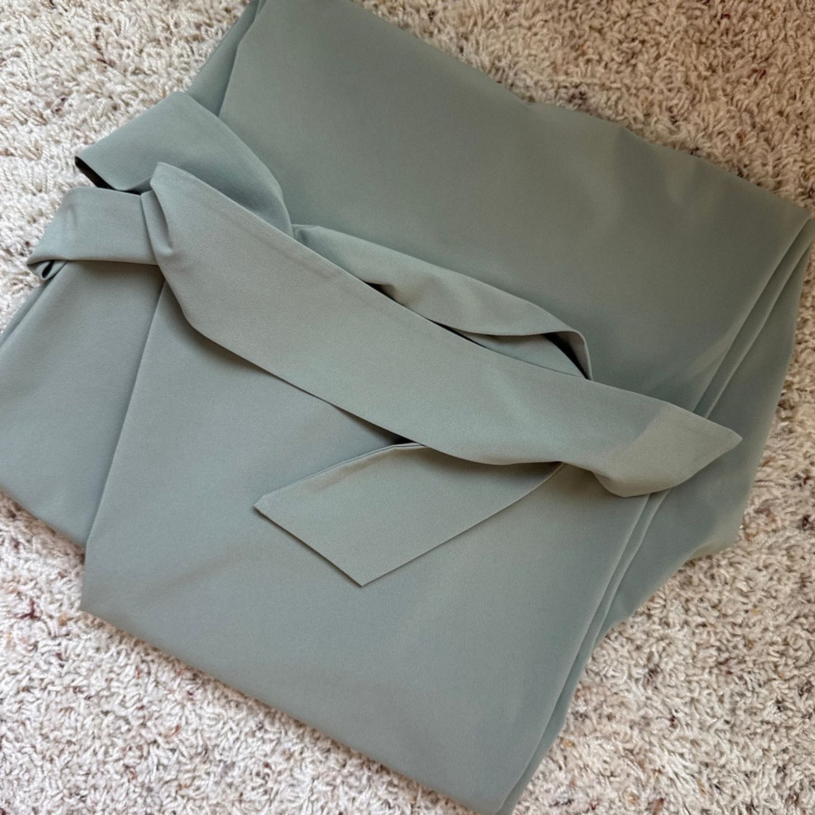 Other ADAY Sage Green Pull On Tie Front Travel Trouser Pants Size 28" / US 6 / IT 42 - 6 Thumbnail