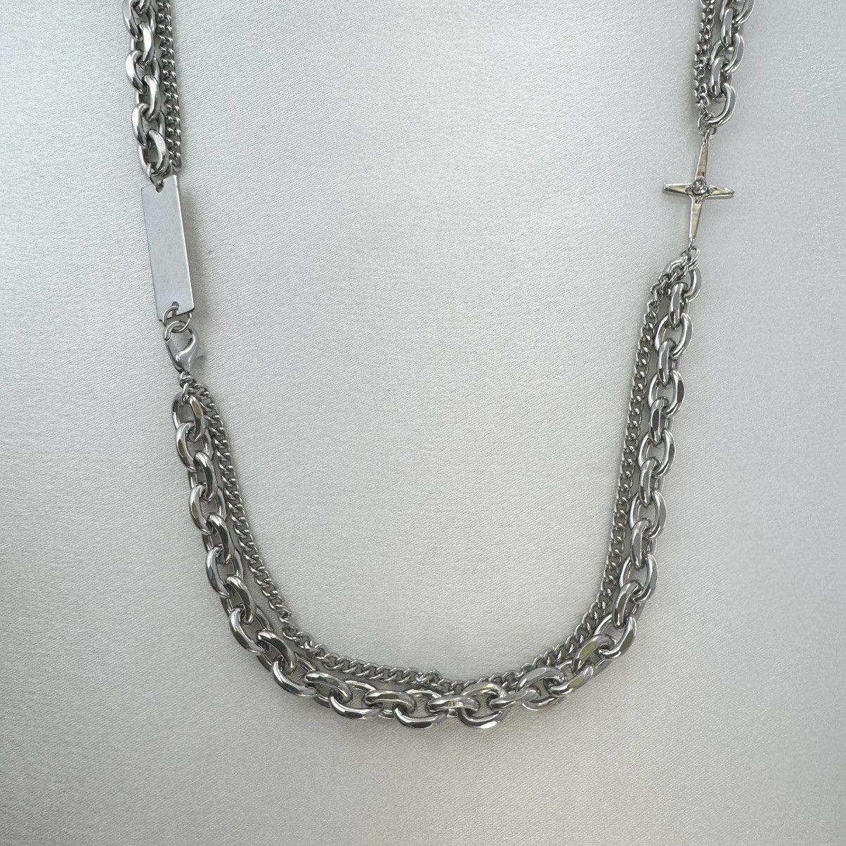 Other Double Layer Star Link Chain Necklace for Men Women Size ONE SIZE - 2 Thumbnail