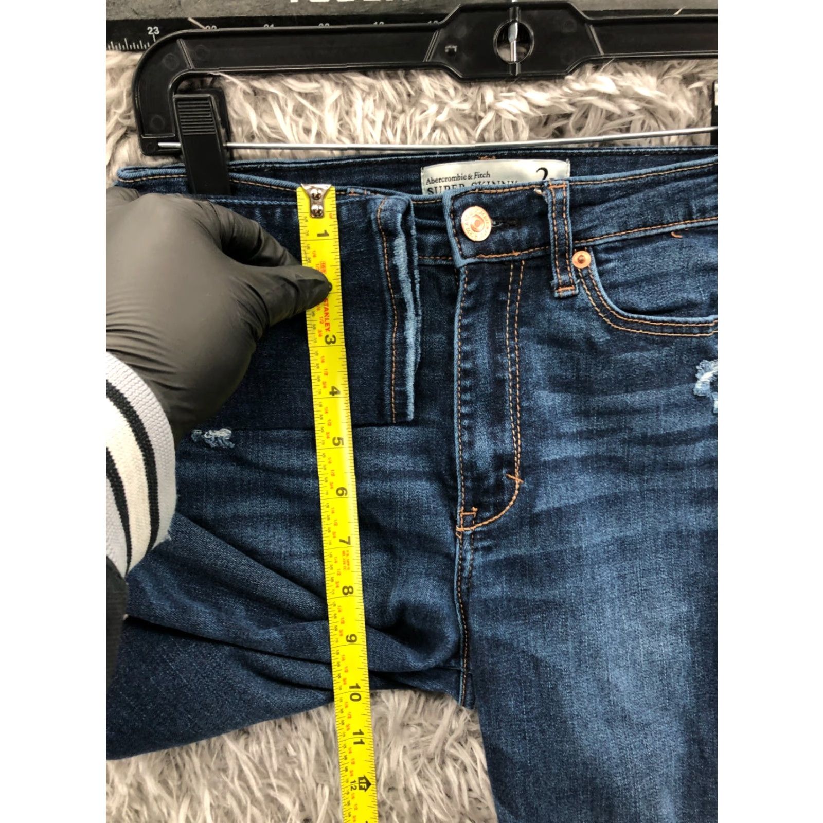 Abercrombie & Fitch Abercrombie & Fitch Jeans Women 2 High Rise Skinny 5-Pocket Denim Blue Medium Wash Size 26" / US 2 / IT 38 - 4 Thumbnail