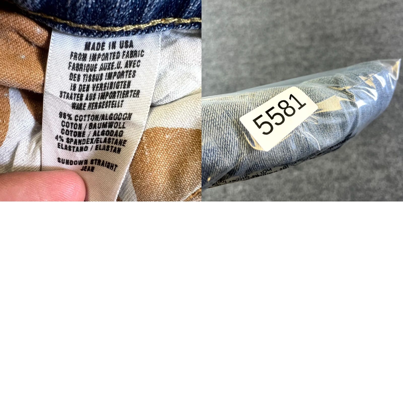 Lucky Brand Lucky Brand Sundown Straight Jeans Women's Blue 4/27 Denim Cotton Retro 90s Vintage Size 27" / US 4 / IT 40 - 8 Thumbnail