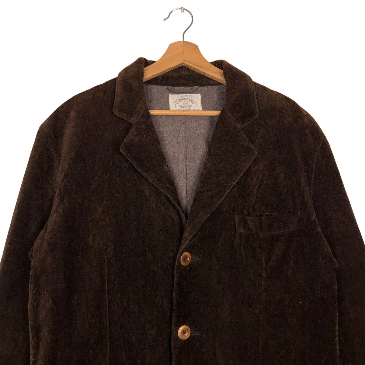 Armani Exchange 🔥VINTAGE VELVET CHORE JACKET ARMANI JEANS MADE IN ITALY Size US M / EU 48-50 / 2 - 3 Thumbnail