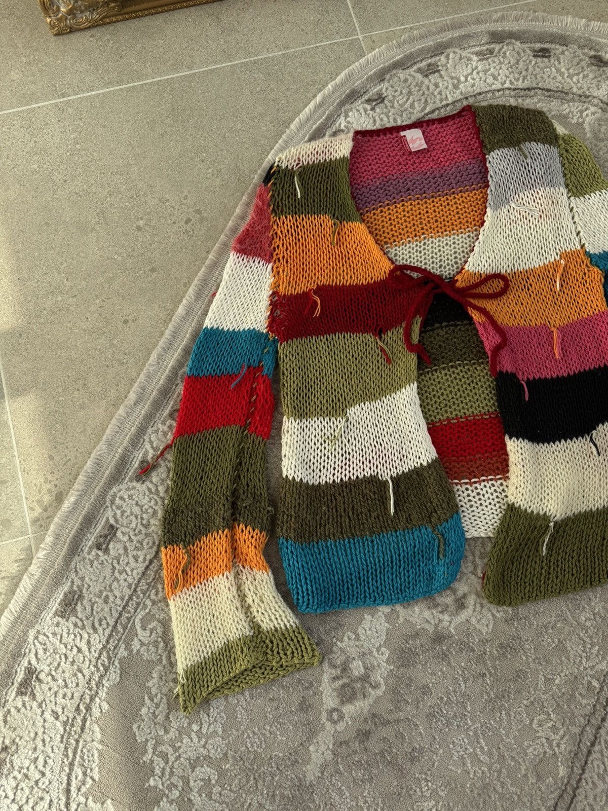 Billabong Vintage Billabong Serf Avant Garde Striped Cardigan Y2K Size M / US 6-8 / IT 42-44 - 3 Thumbnail