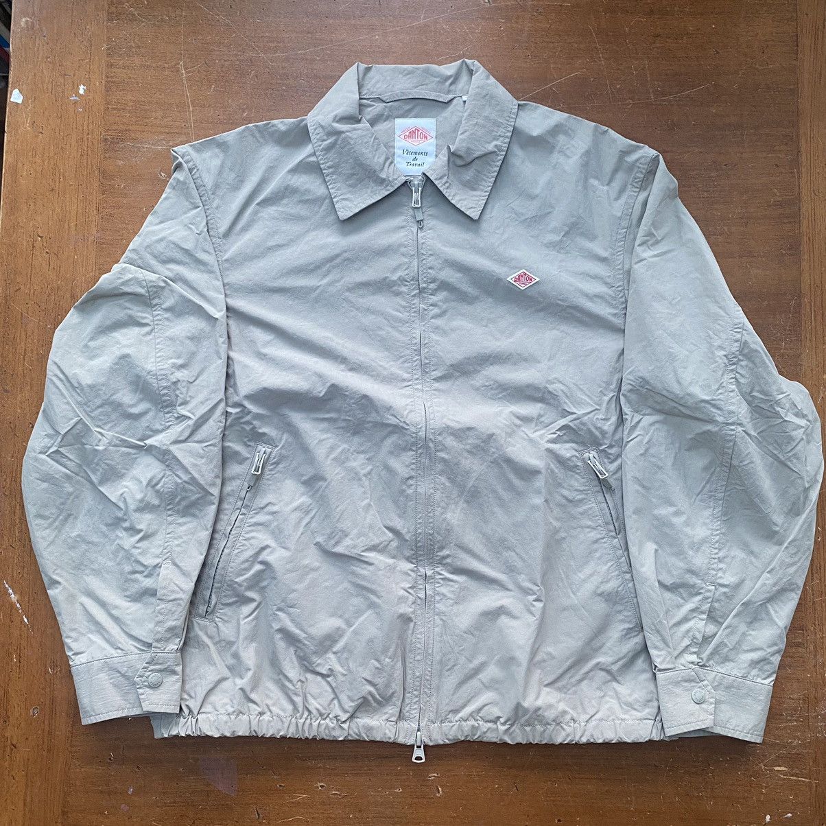 image of Danton Nylon Full-Zip Windbreaker in Khaki, Men's (Size Small)