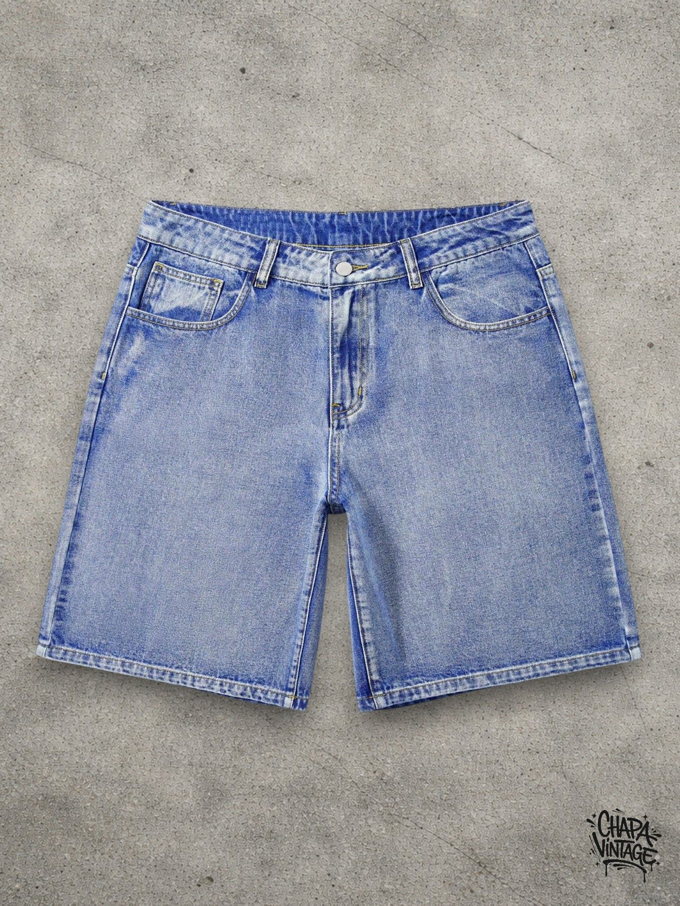 Vintage Washed denim shorts Size US 32 / EU 48 - 2 Thumbnail