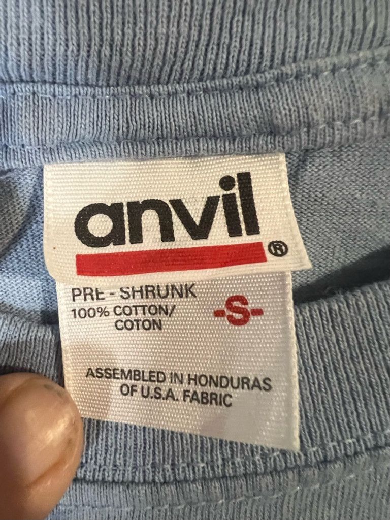 Anvil Vintage Men's Anvil Graphic T-shirt Size S Blue Size US S / EU 44-46 / 1 - 4 Thumbnail