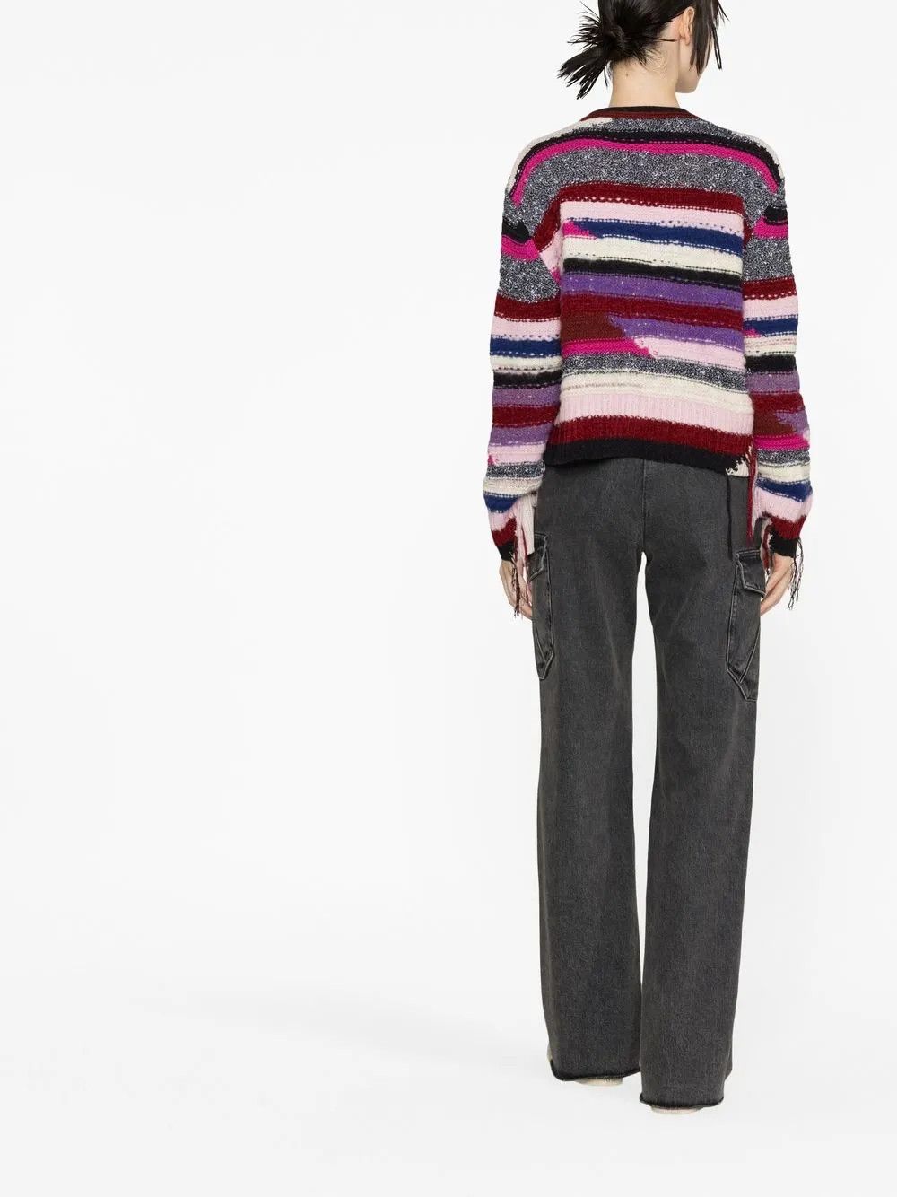 Amiri o1y0425 Cardigan in Multicolor Size XS / US 0-2 / IT 36-38 - 4 Thumbnail