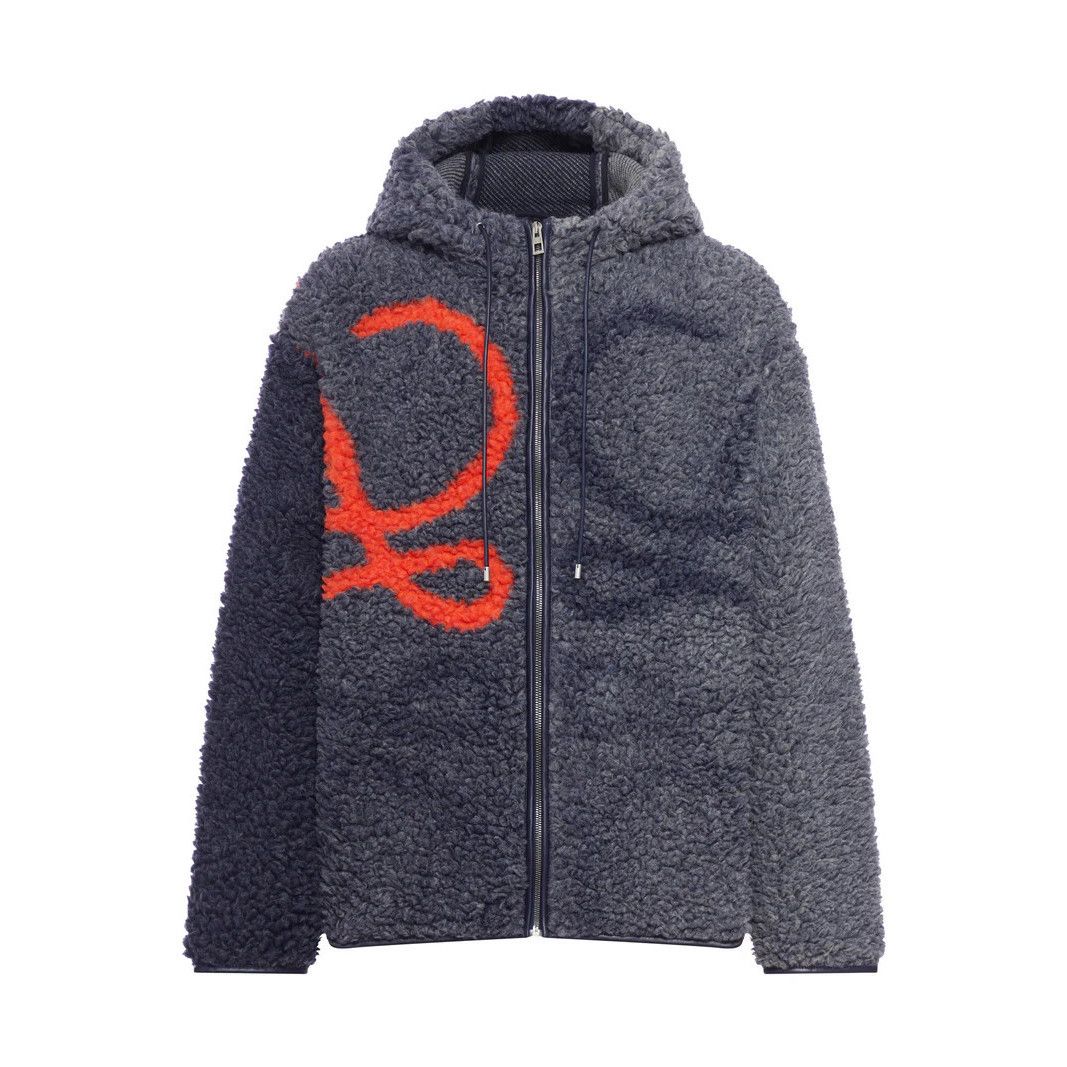 Loewe LOEWE $2900 Navy/Orange Wool Jacket New & Authentic (Men's s Size US L / EU 52-54 / 3 - 1 Preview