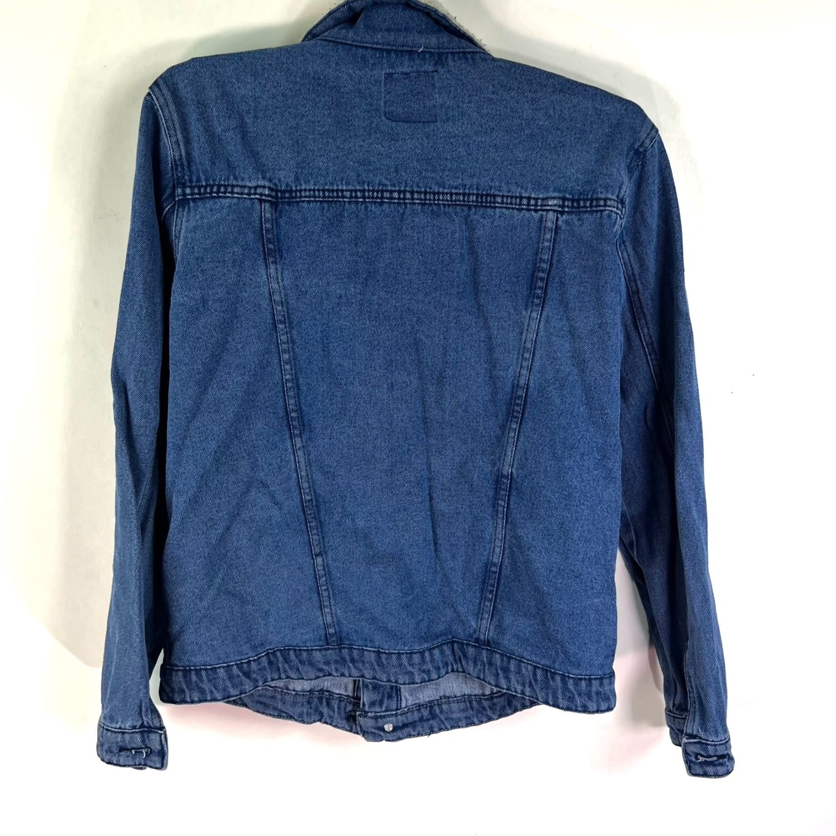 Boohoo VINTAGE Boohoo Denim Jacket Denim Sherpa Collar Jacket Women's S Blue - Boohoo Jacket, Denim, Womens, Small, Blue, 90s, Casualwear Size S / US 4 / IT 40 - 6 Thumbnail