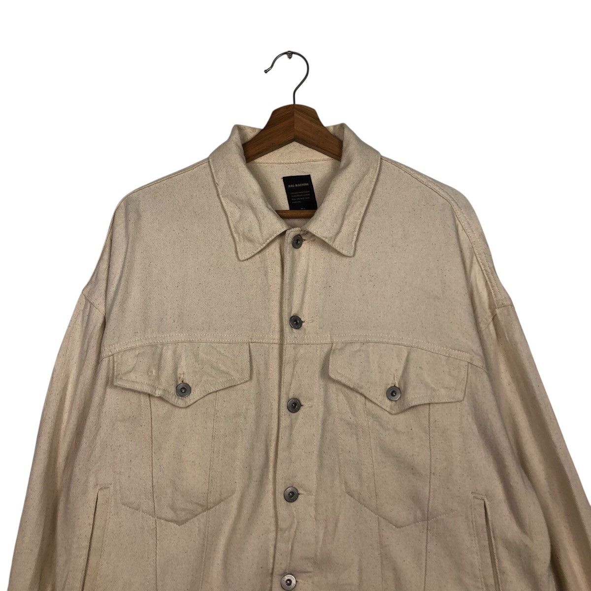Japanese Brand 📌Vintage Denim Jacket Biker Rag Machine Cargo Pockets Size US M / EU 48-50 / 2 - 4 Thumbnail