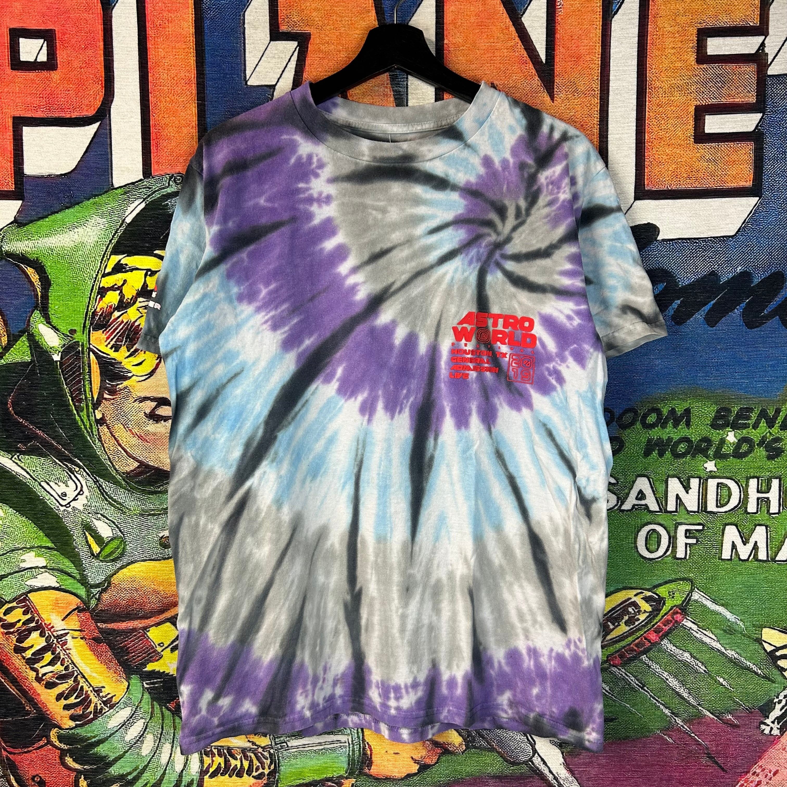 Travis Scott Travis Scott Astroworld Tie Dye Tee Size Large Size US L / EU 52-54 / 3 - 1 Thumbnail