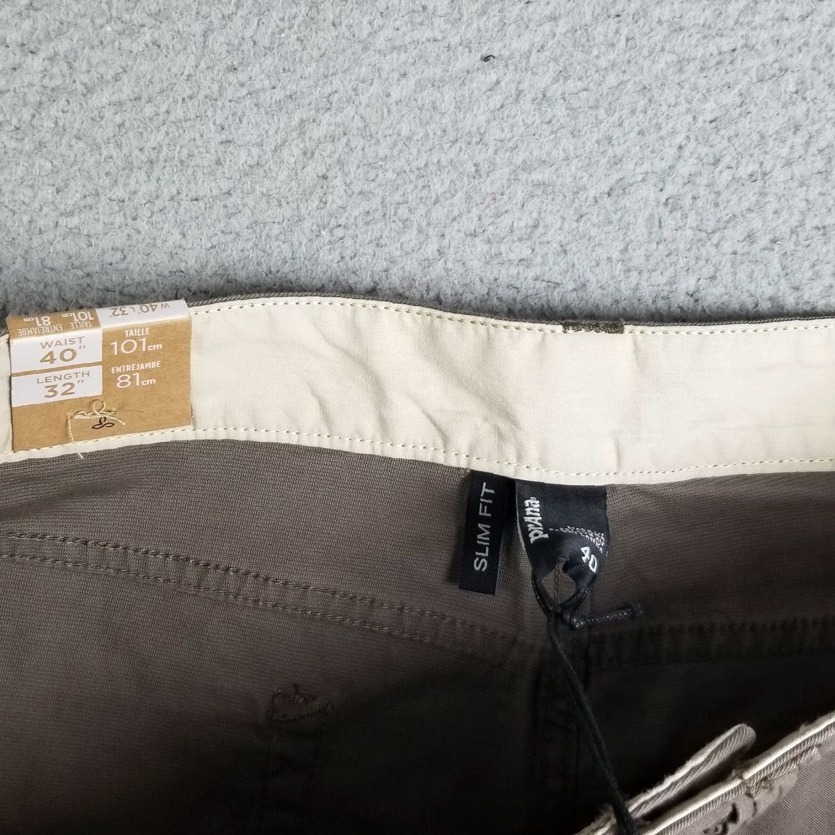Prana VINTAGE Prana Pants Mens 40x32 Chino Slim Fit Cotton Blend Brown Casual Size US 40 / EU 56 - 3 Thumbnail