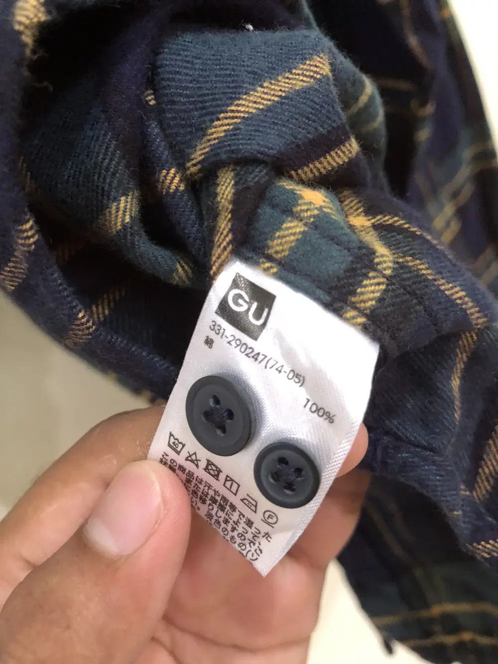 Flannel × GU × Japanese Brand Japanese Brand Gu Plaid Tartan Flannel Shirt 👕 Size US S / EU 44-46 / 1 - 3 Thumbnail