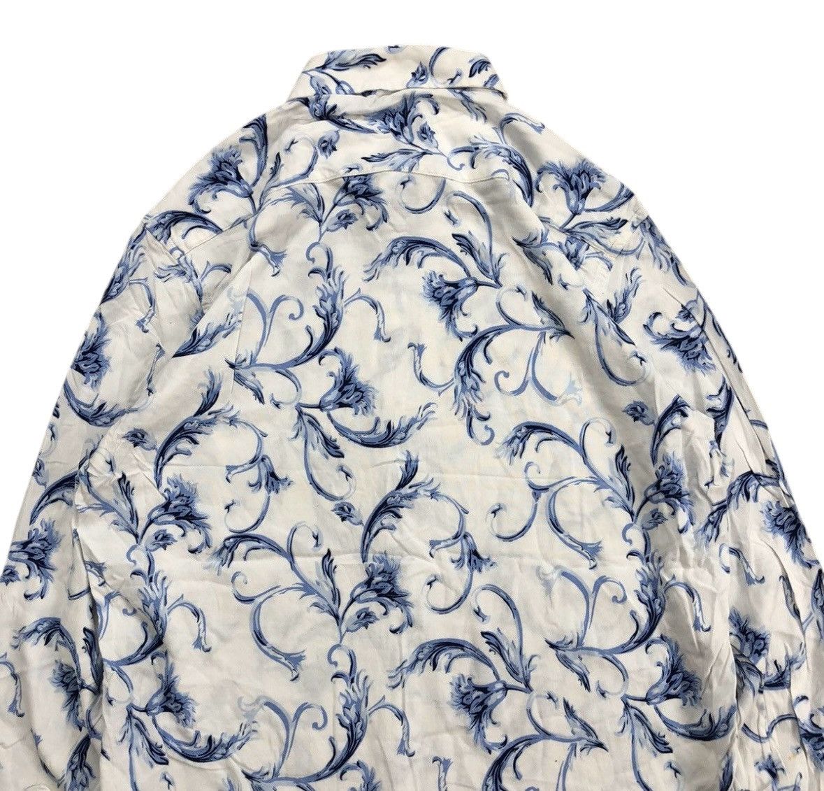 Versace 2000s Archives Versace Floral Shirt Size US M / EU 48-50 / 2 - 4 Thumbnail