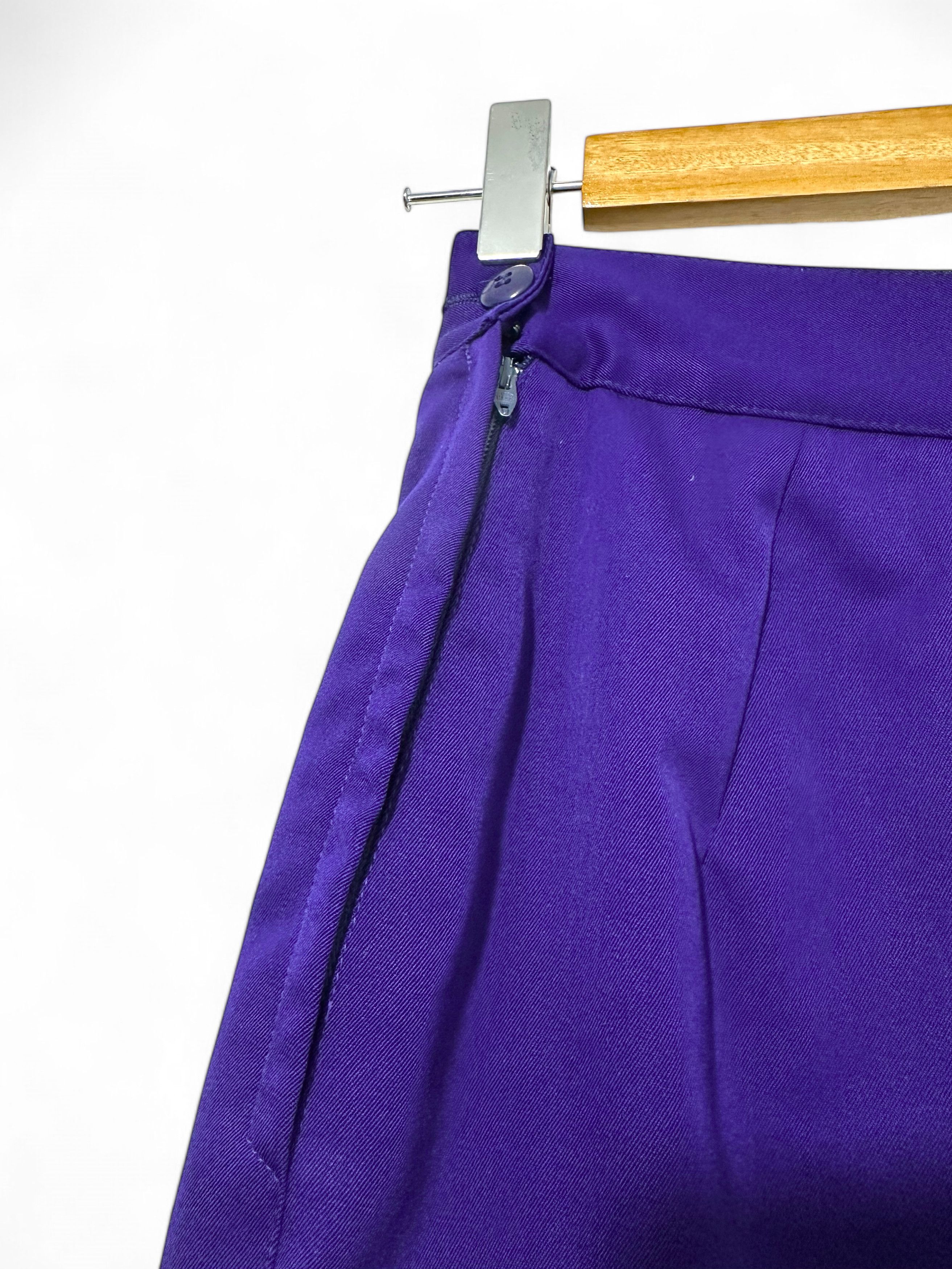 Versace Rare Vintage Gianni Versace Wool Layered Midi Skirt IT40 Size 27" / US 4 / IT 40 - 3 Thumbnail