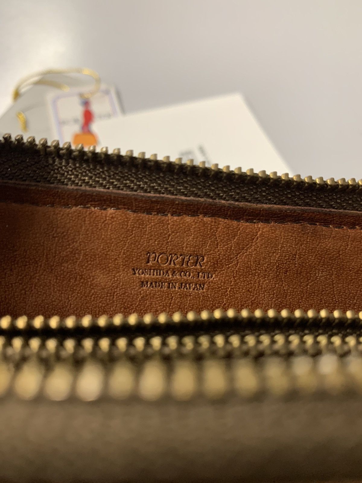 Japanese Brand × Leather × Porter RARE Porter Leather Zipper Wallet Size ONE SIZE - 3 Thumbnail
