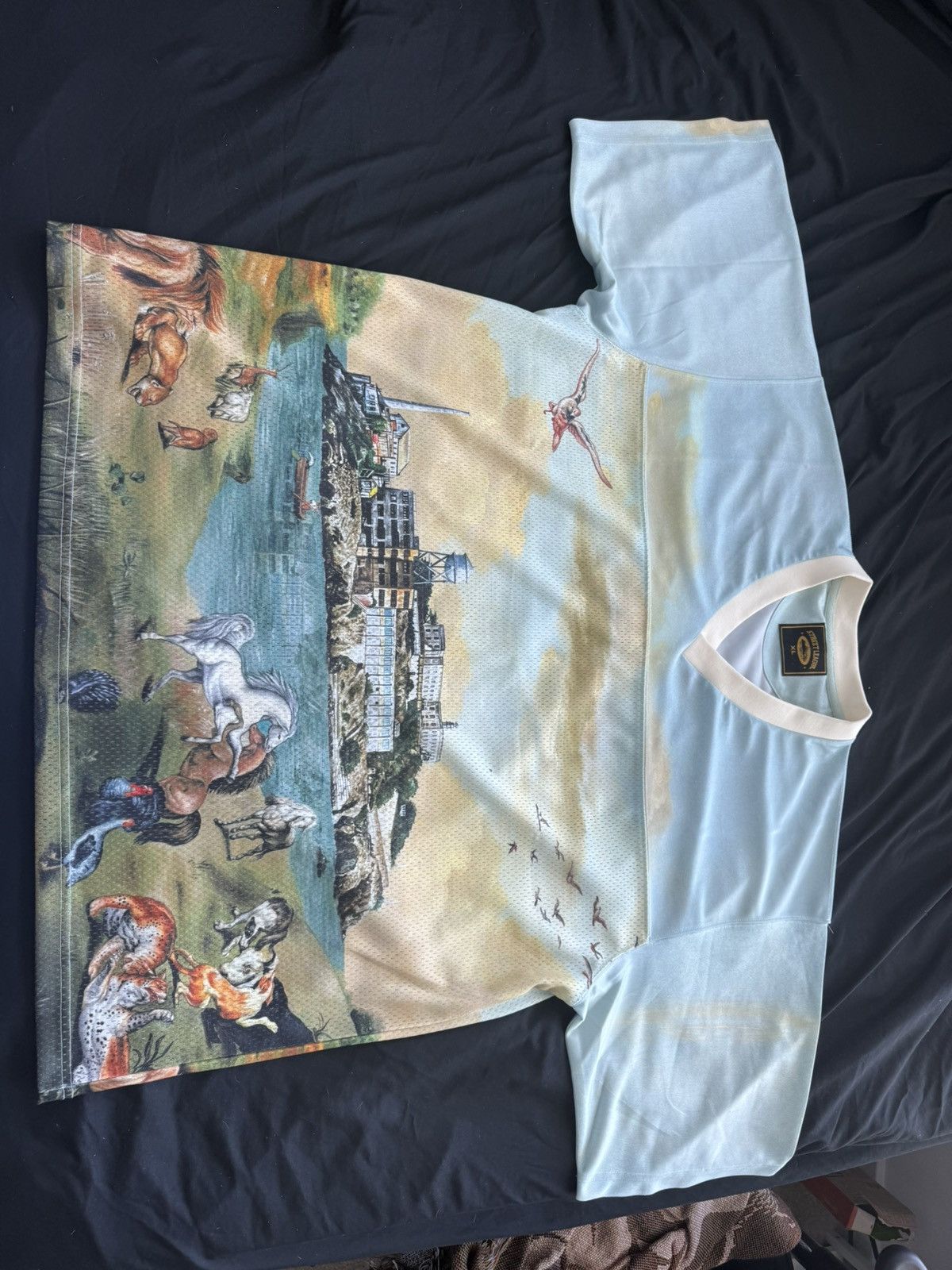 Corteiz CORTEIZ RTW NARNIA JERSEY - BLUE / CREAM Size US XL / EU 56 / 4 - 3 Thumbnail