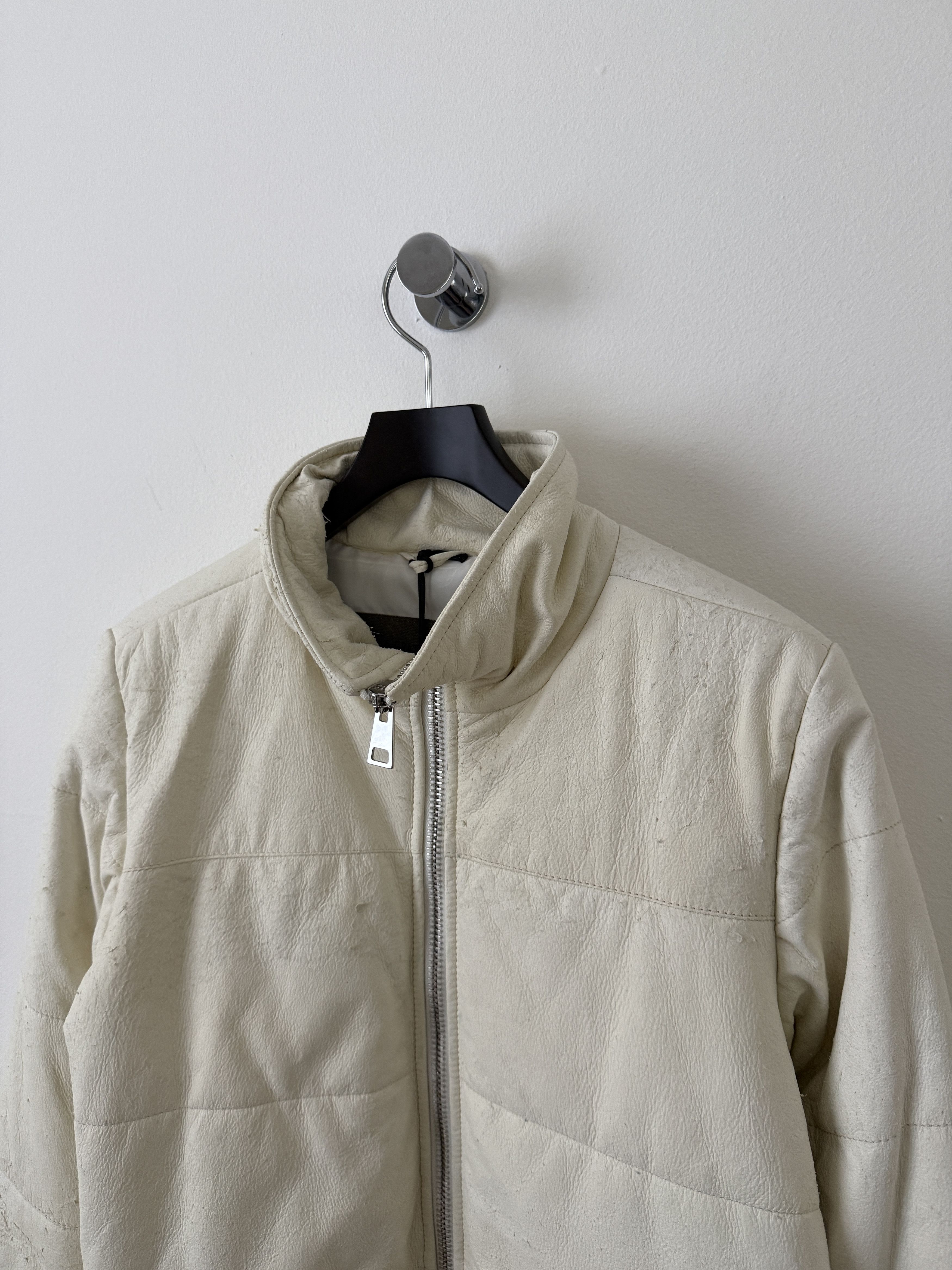 Giorgio Brato Leather Puffer Jacket Size M / US 6-8 / IT 42-44 - 7 Thumbnail
