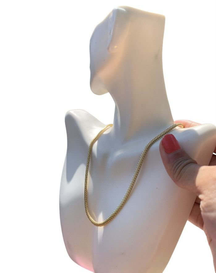 Designer Danecraft 24 Karat Gold Over 925 Sterling Silver 18” inches Size ONE SIZE - 1 Thumbnail