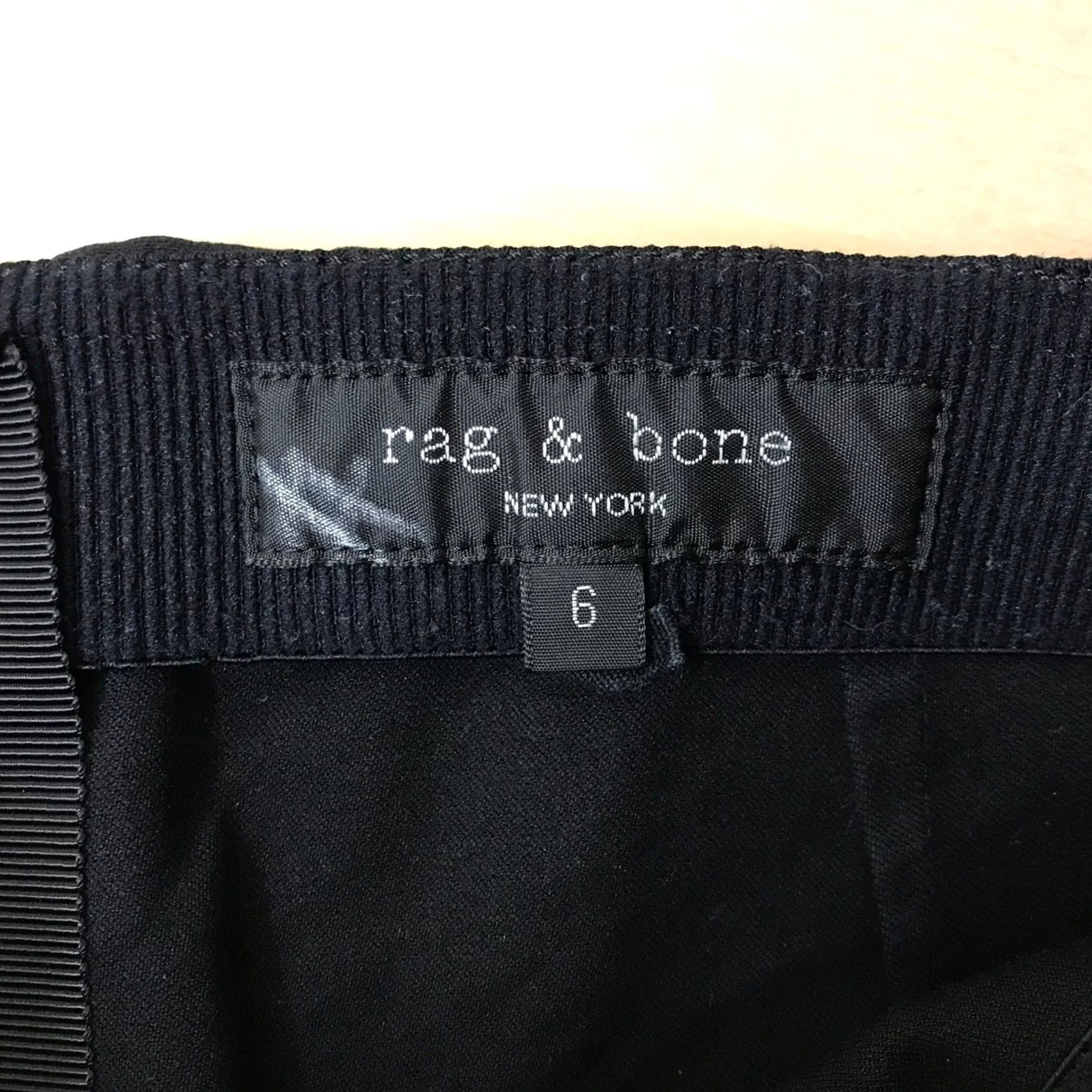 Rag & Bone VINTAGE? No. Rag & Bone Black Zip Pocket Skinny Leg Pants Women 6 Size 28" / US 6 / IT 42 - 7 Thumbnail