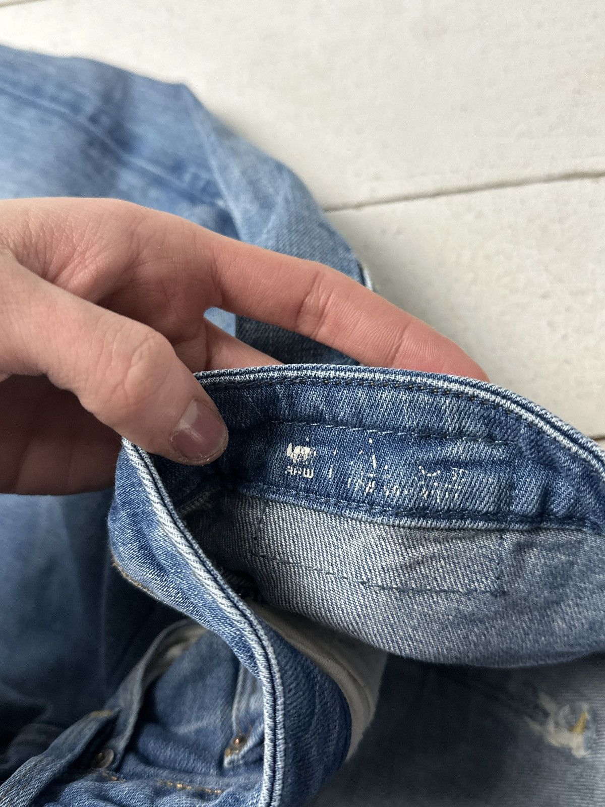 G-Star VNTG🚨G STAR RAW Jeans Washed Distressed Denim y2k Size 34" / US 12 / IT 48 - 8 Thumbnail