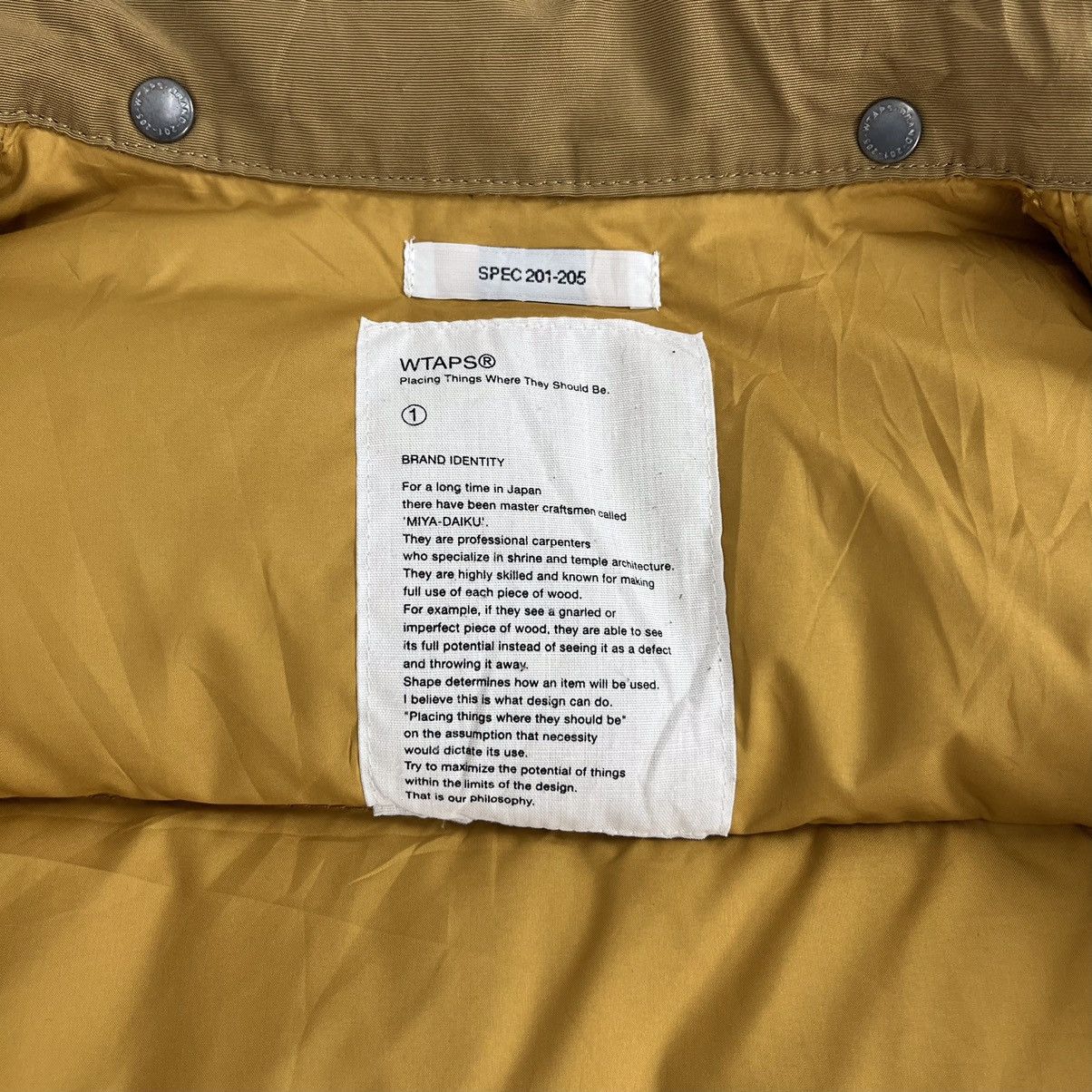 Wtaps Vintage Wtaps Puffer Down Jacket Winter Size US M / EU 48-50 / 2 - 6 Thumbnail