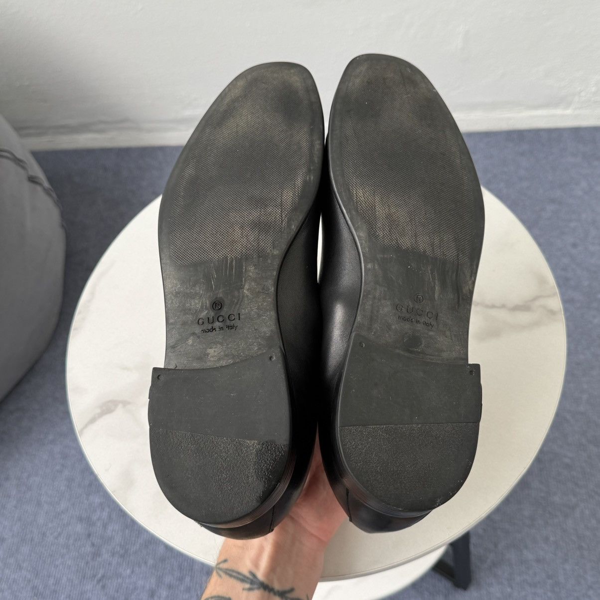 Gucci Gucci Vero Cuoio Leather Black Shoes Size US 10 / EU 43 - 6 Thumbnail
