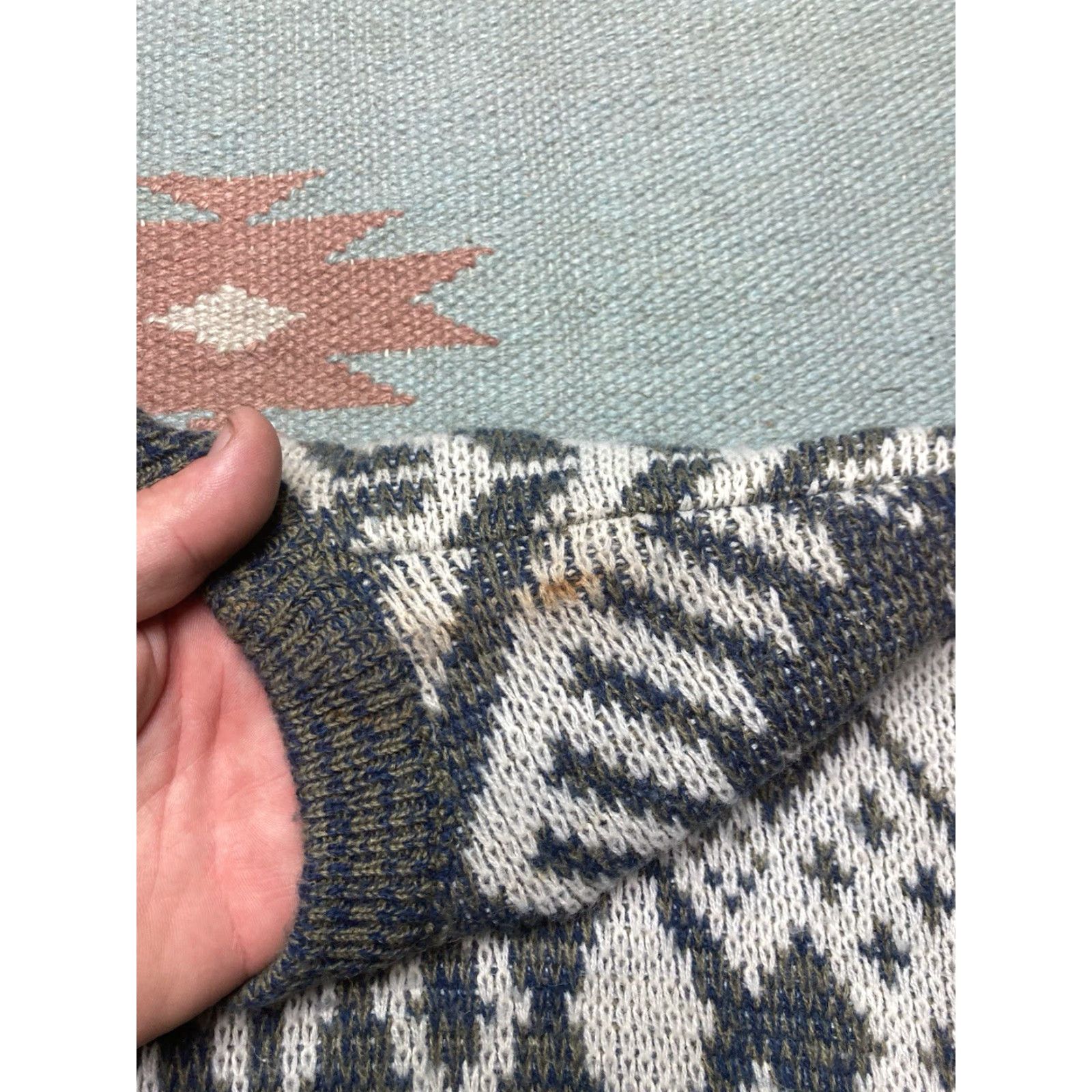 McGregor VINTAGE McGregor Geometric Knit Sweater Pullover 80s Small Gray Men S Acrylic Knit Geometric 80s Mens Size US S / EU 44-46 / 1 - 4 Thumbnail