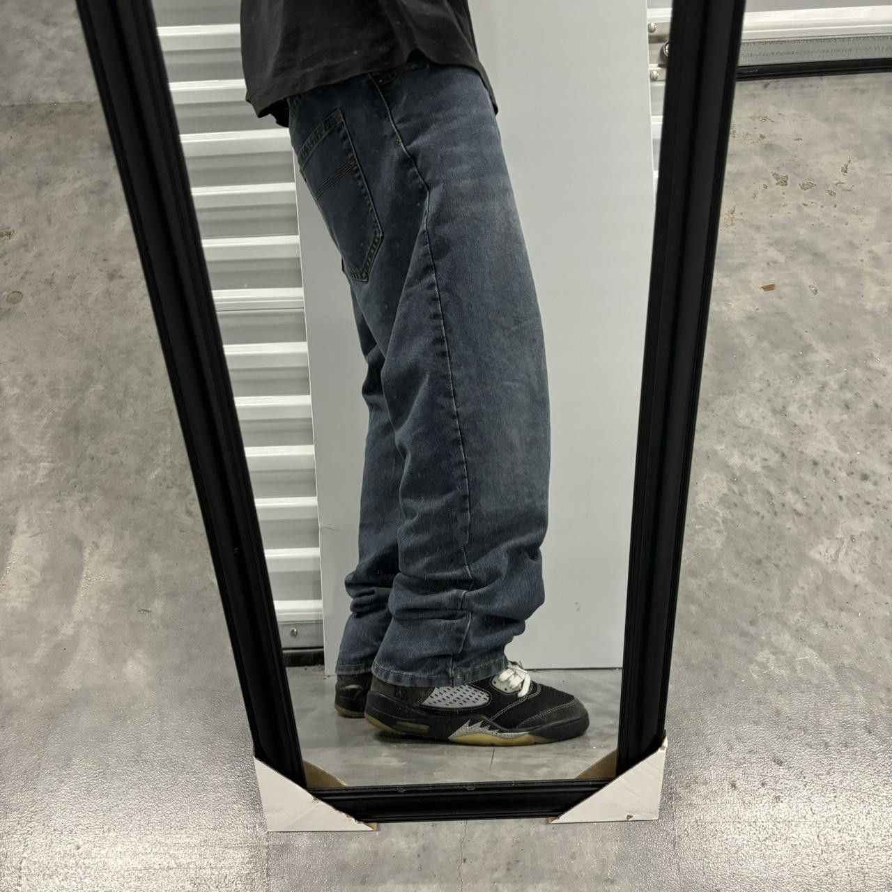 Japanese Brand × Vintage Crazy Vintage Y2K/2000s Grunge Dark Wash Denim Jeans! Size US 38 / EU 54 - 2 Thumbnail