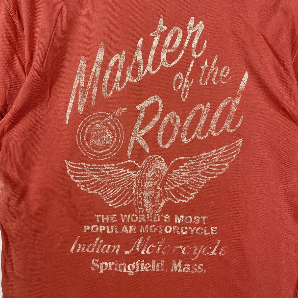 Indian Motorcycle Vintage INDIAN MOTORCYCLE Master Of The Road Faded Tee Shirt Size US L / EU 52-54 / 3 - 2 Thumbnail