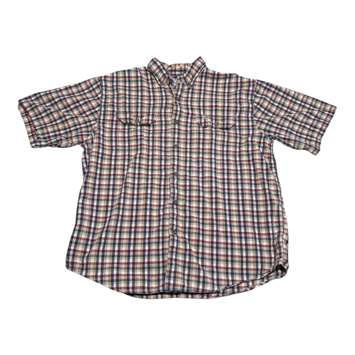 Carhartt Carhartt Plaid Multicolor Button Up Short Sleeve Shirt XL Size US XL / EU 56 / 4 - 1 Thumbnail