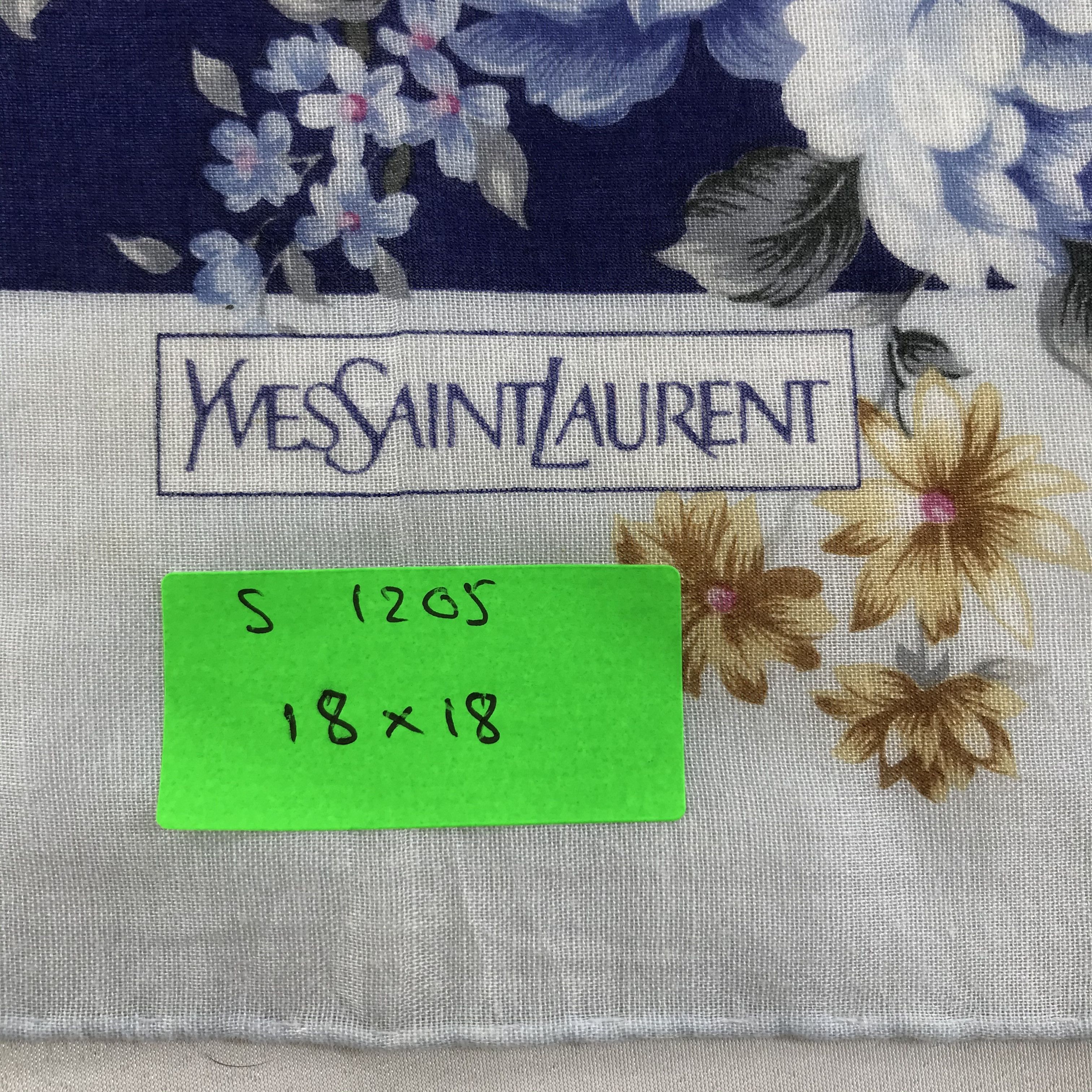 Vintage Yves Saint Laurent Bandana / Handkerchief/Neckerchief -S1205 Size ONE SIZE - 5 Thumbnail
