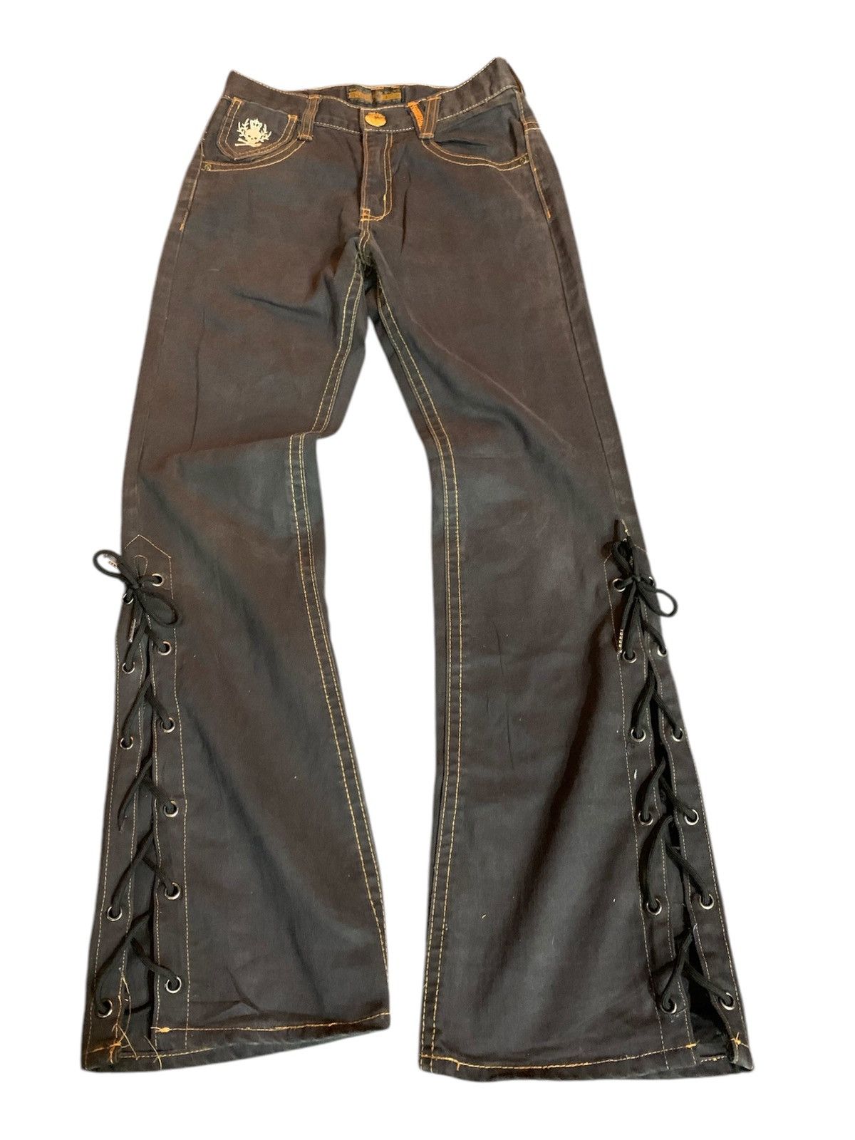 If Six Was Nine × Japanese Brand × Le Grande Bleu (L.G.B.) lace up oolalasasson pant japanese brand Size US 27 - 1 Thumbnail
