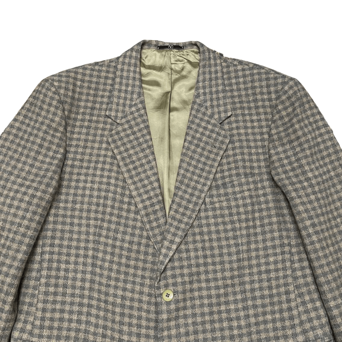 Valentino Vintage Valentino Garavani Wool Cahsmere houndstooth Blazer Size US L / EU 52-54 / 3 - 2 Thumbnail