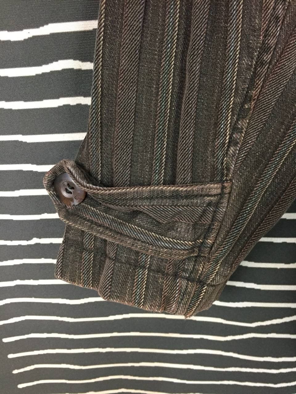 Japanese Brand Vtg Louis Chavlon Brown Hickory Stripe Chore Jacket Size US M / EU 48-50 / 2 - 8 Thumbnail