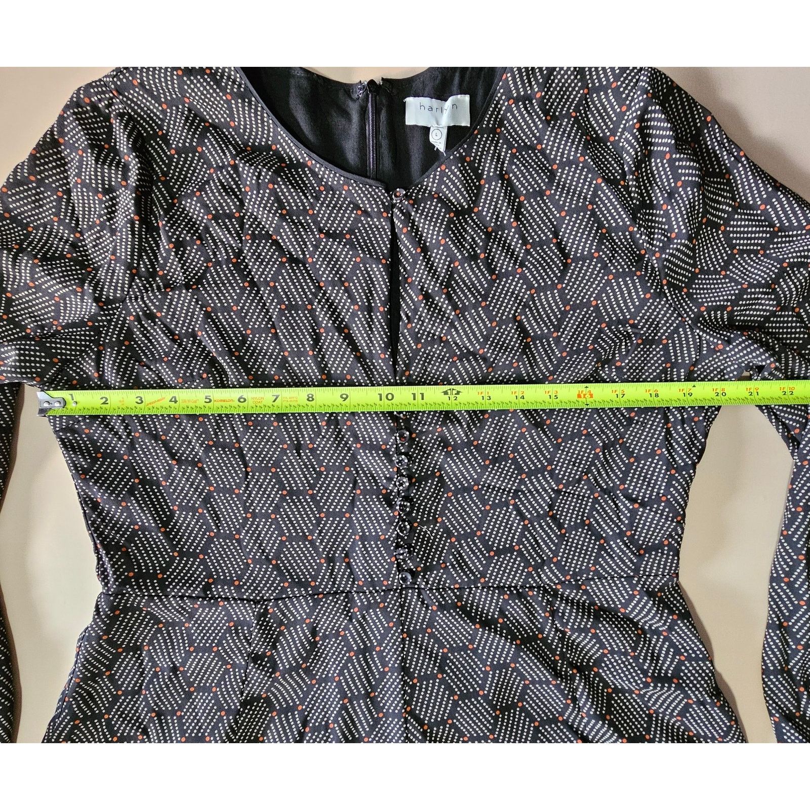 Anthropologie Anthropologie harlyn Honeycomb Long Sleeve Shorts Romper L Size 32" / US 10 / IT 46 - 10 Thumbnail